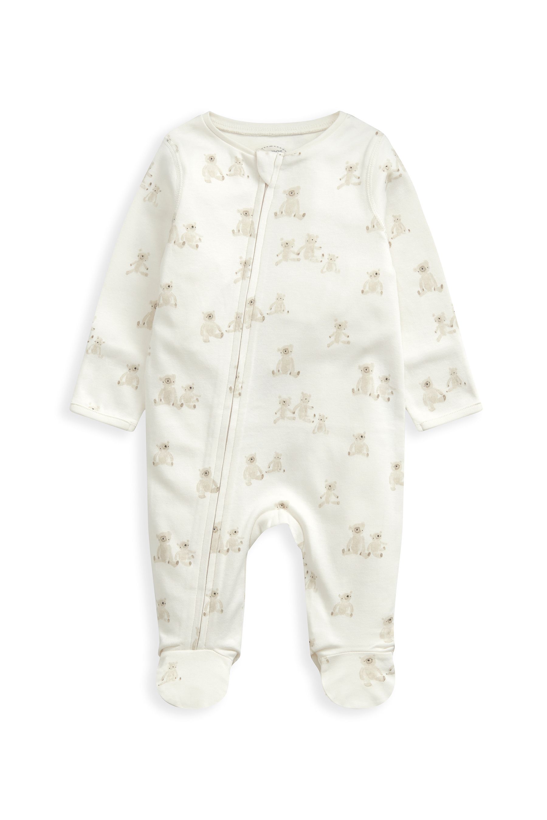 Buy Mamas & Papas Teddy Bear Print Cream All-In-One from the Next UK ...