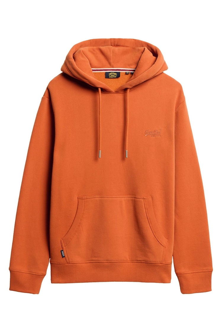 Superdry Brown Autumn Glaze Essential Slim Fit Logo Hoodie - Image 1 of 1