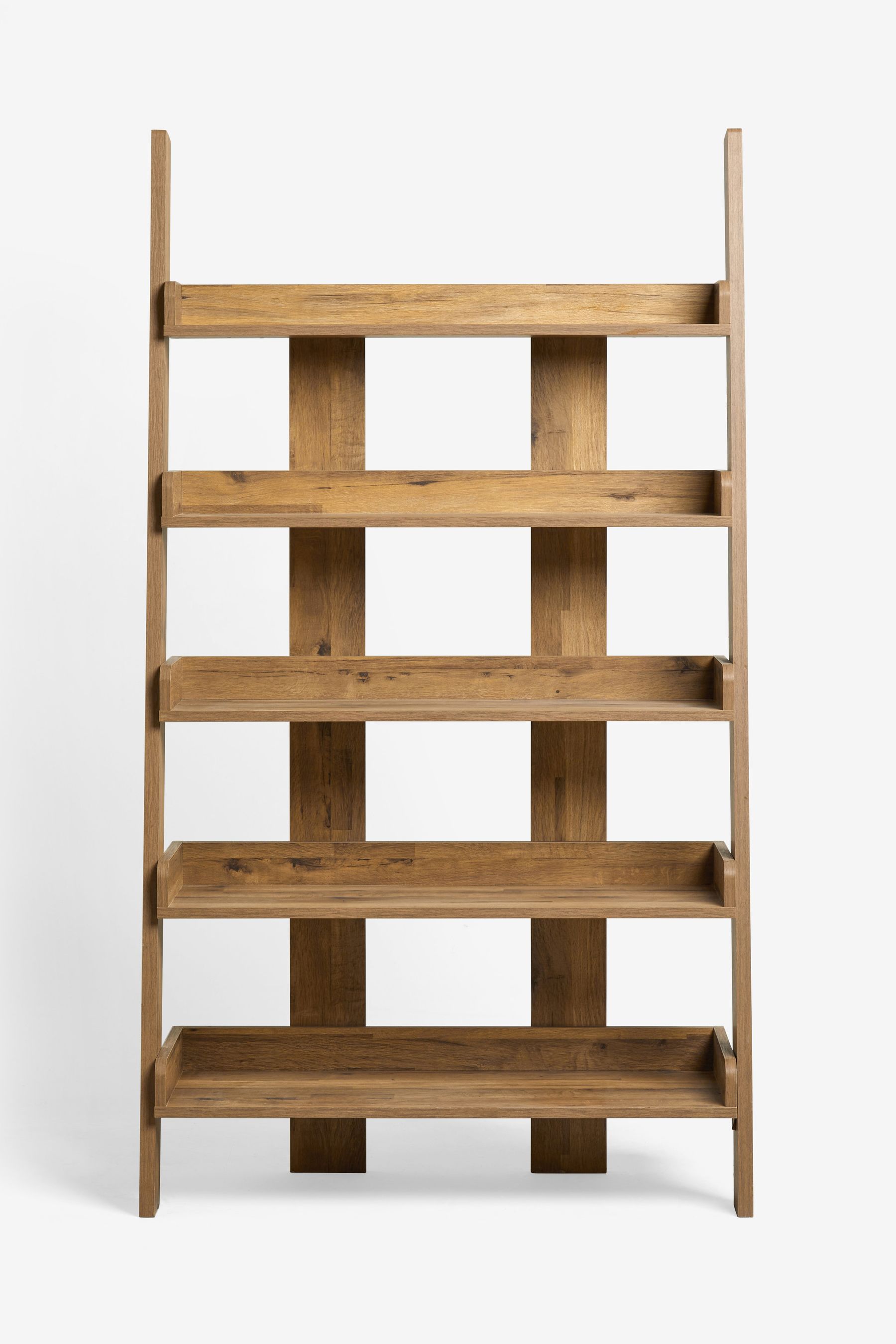 Buy Dark Bronx Oak Effect Wide Ladder Shelf from the Next UK online shop