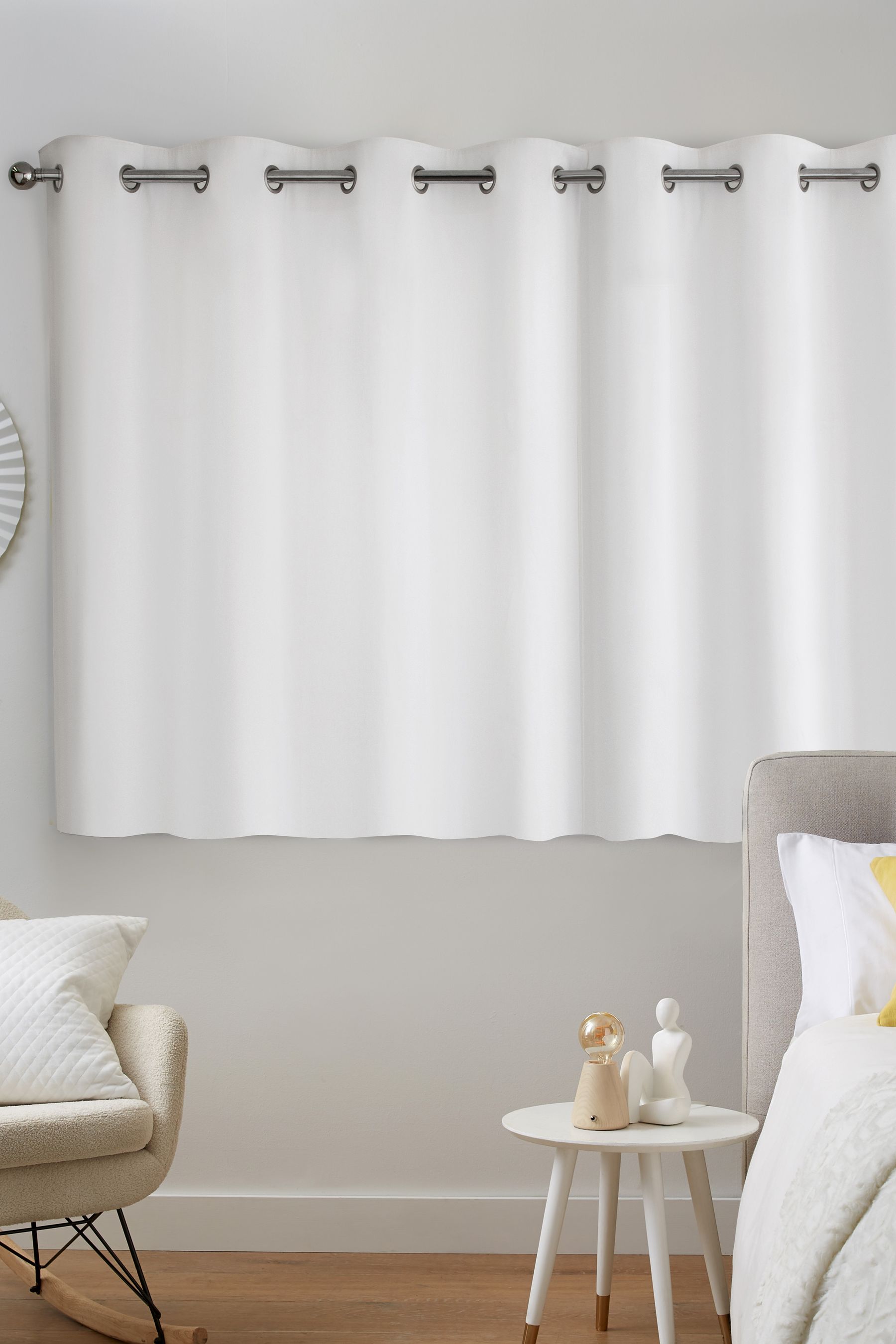 Buy White Cotton Lined Eyelet Curtains from Next Ireland