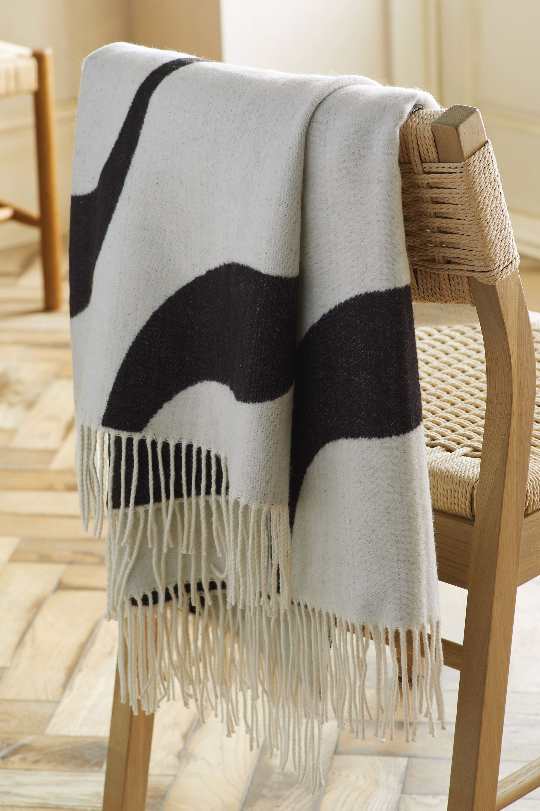 Buy Monochrome Super Soft Wave Throw from the Next UK online shop