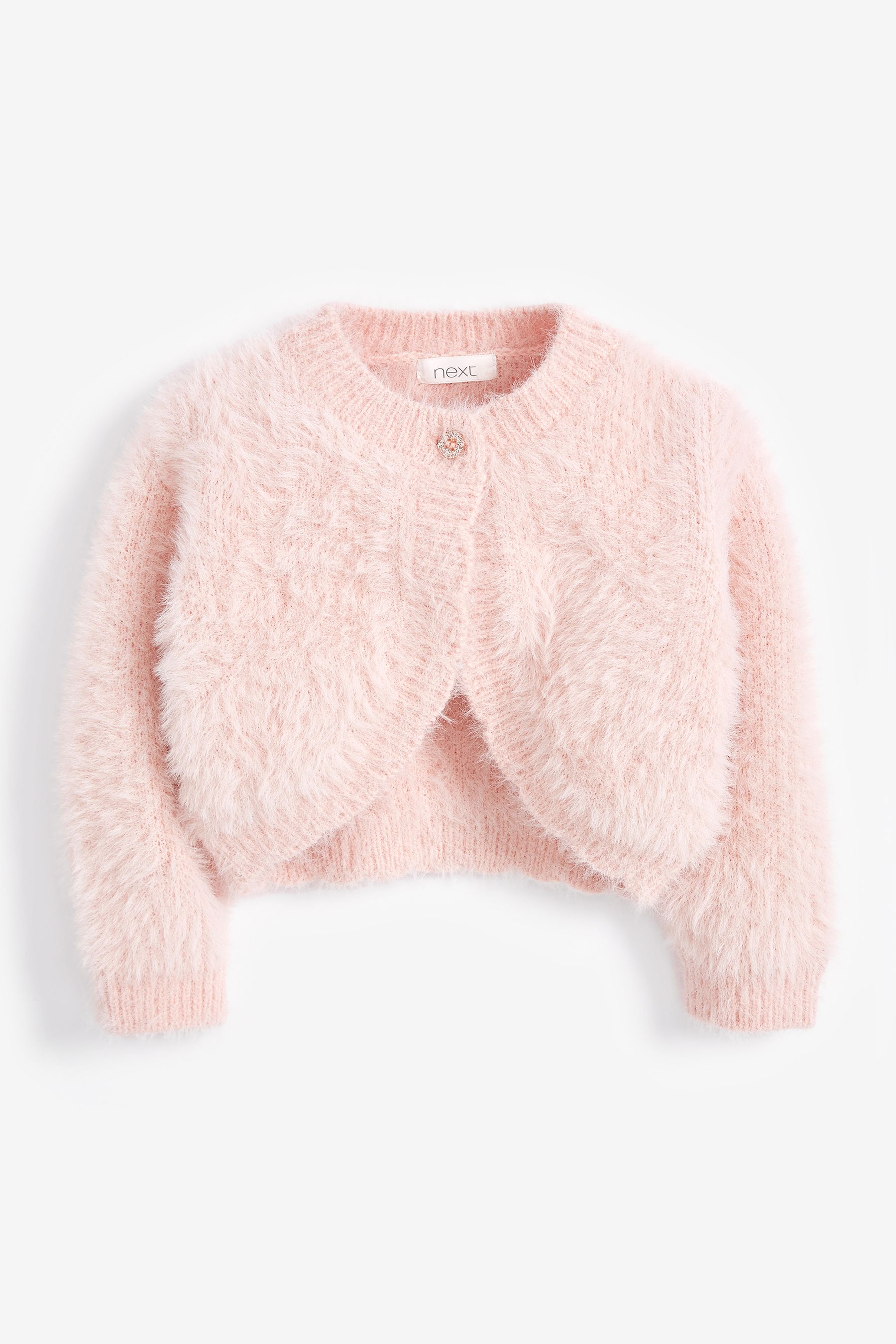 Buy Pink Fluffy Shrug Cardigan (12mths-16yrs) from the Next UK online shop