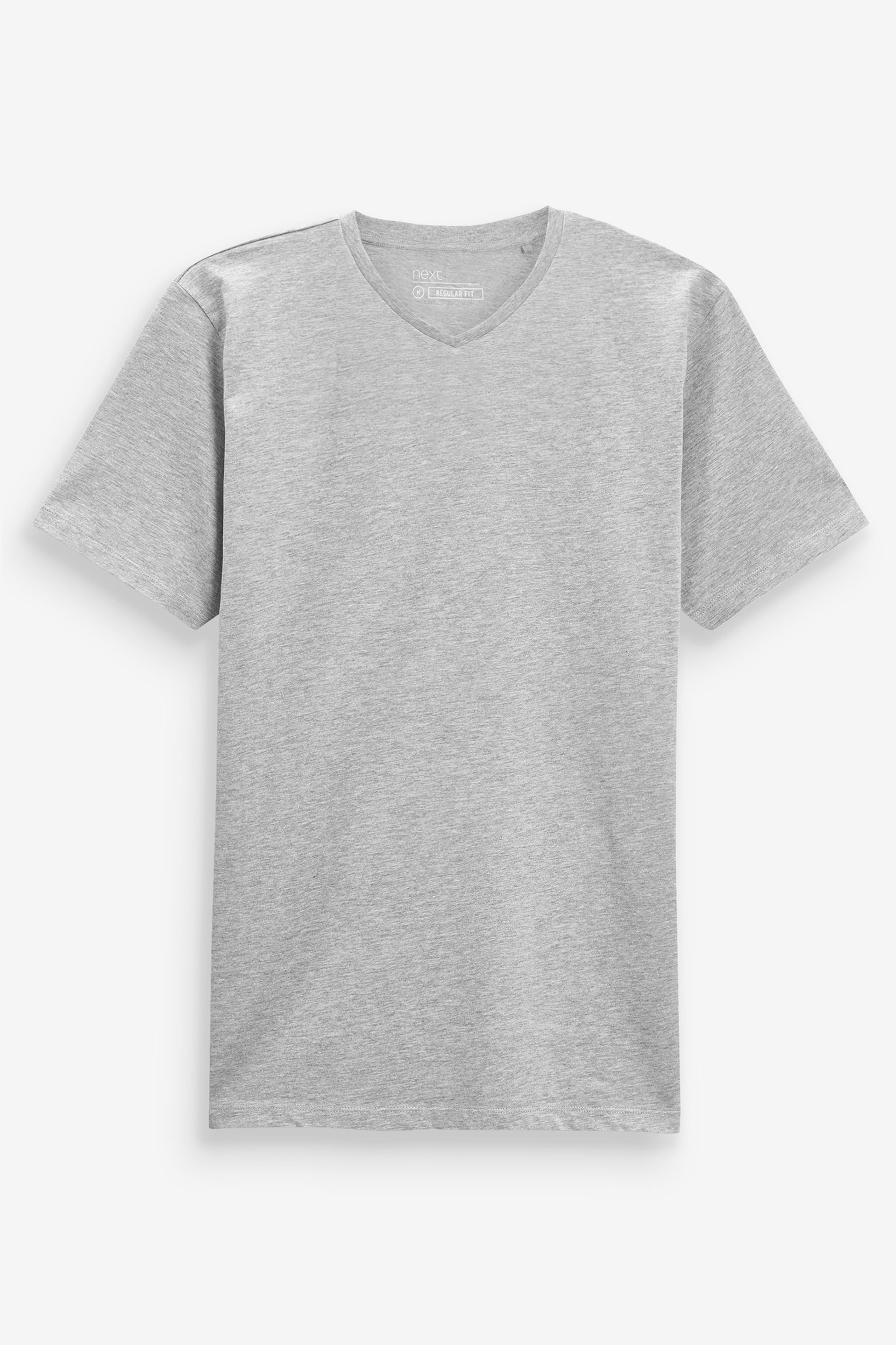 Buy Grey Marl Essential V-Neck T-Shirt from the Next UK online shop
