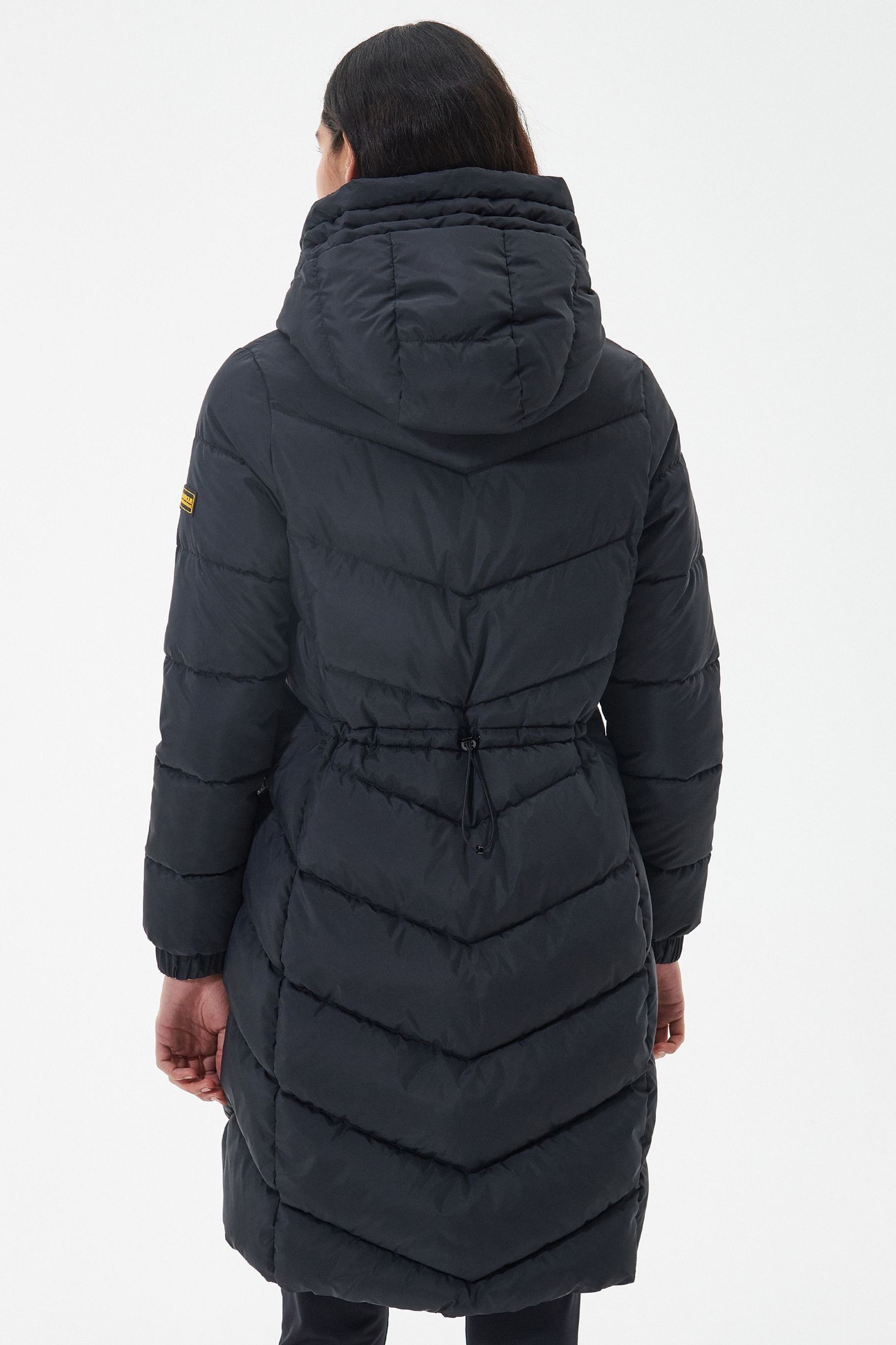 Buy Barbour® International Boston Longline Quilted Black Jacket from