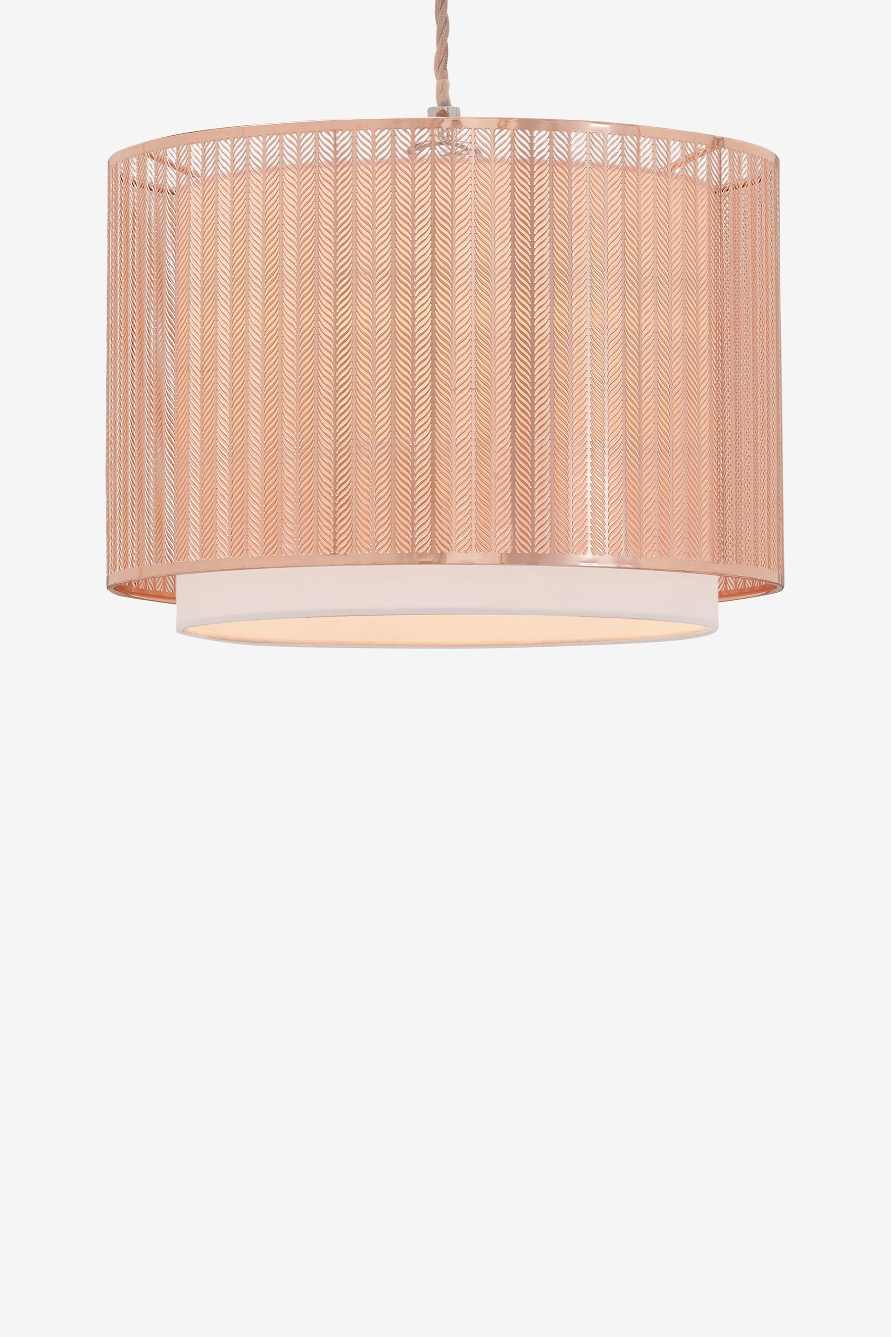 Buy Rose Gold Jada Easy Fit Lamp Shade from Next Ireland