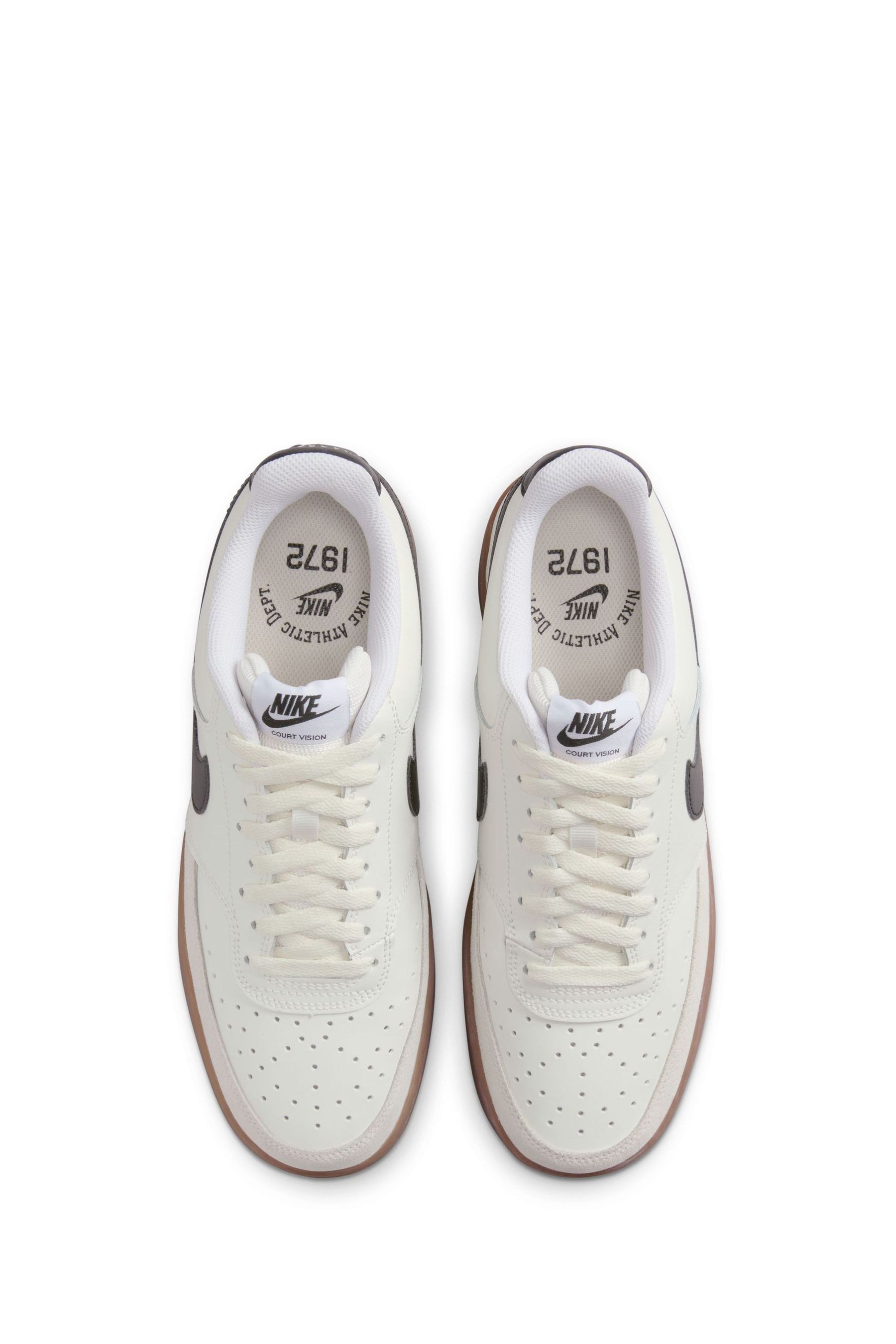 Buy Nike Brown/White Court Vision Low Trainers from the Next UK online shop