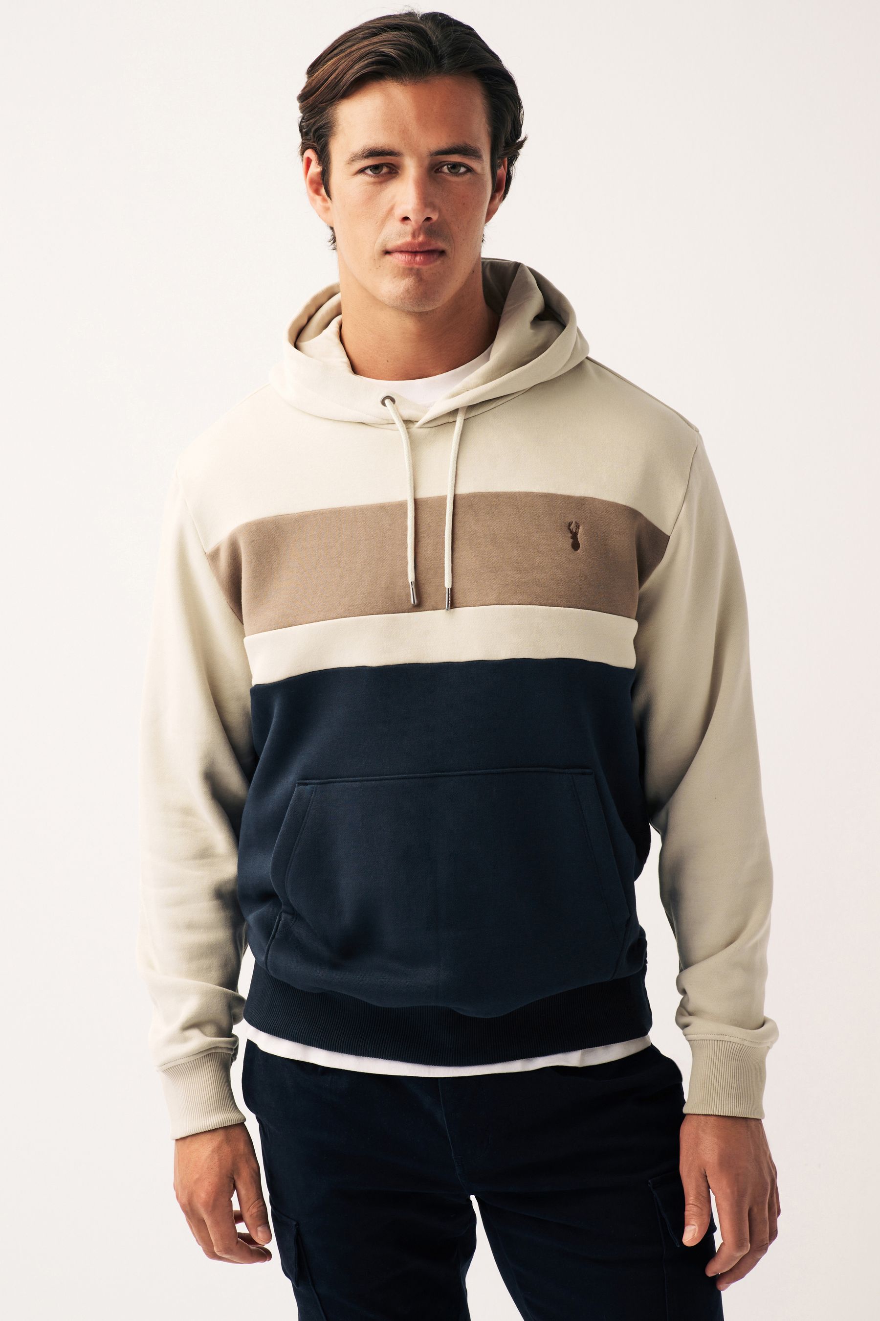 Buy Neutral Block Overhead Hoodie from the Next UK online shop