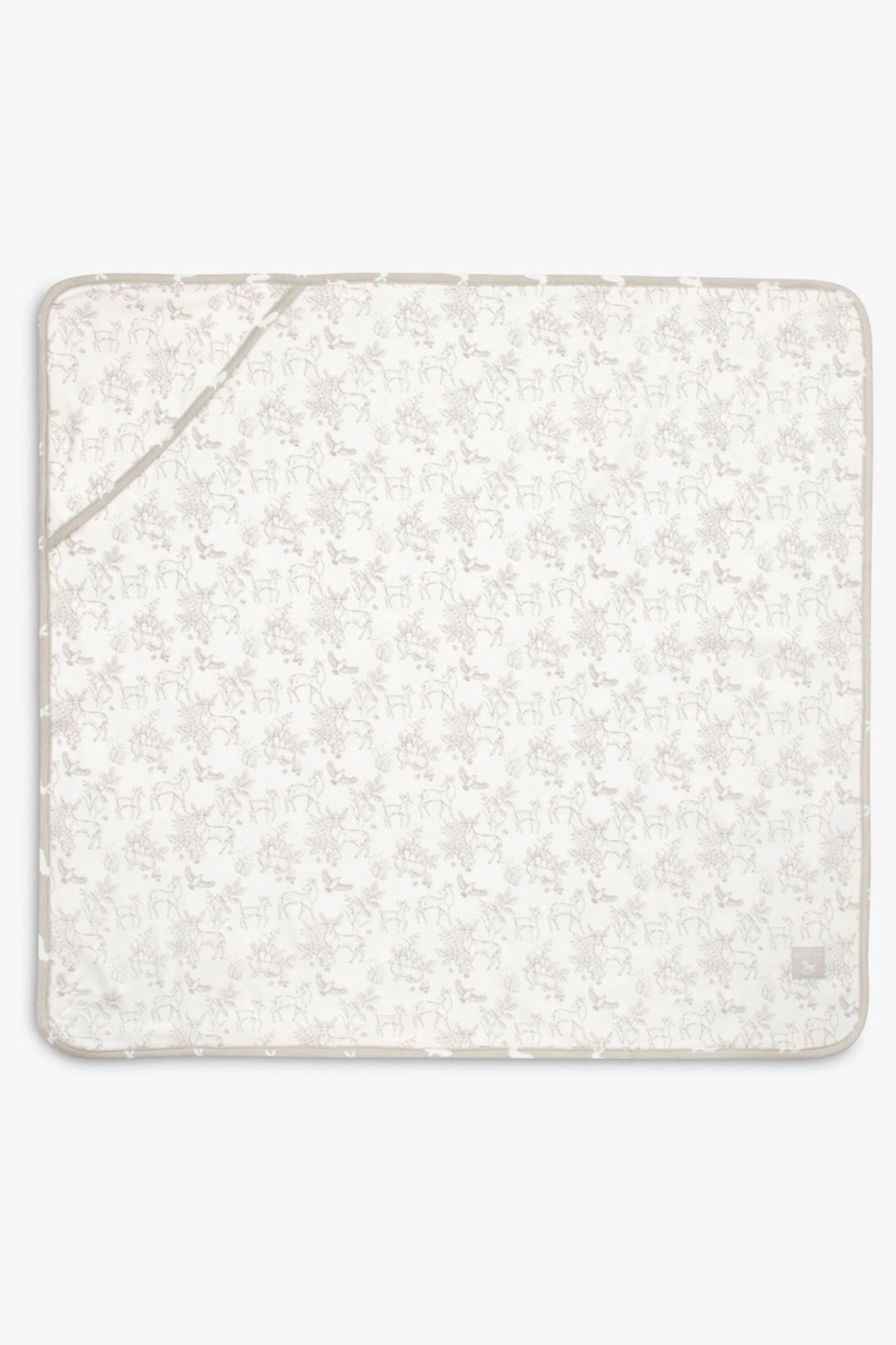 Buy The Little Tailor White Baby Soft Jersey Bunny Print Blanket from