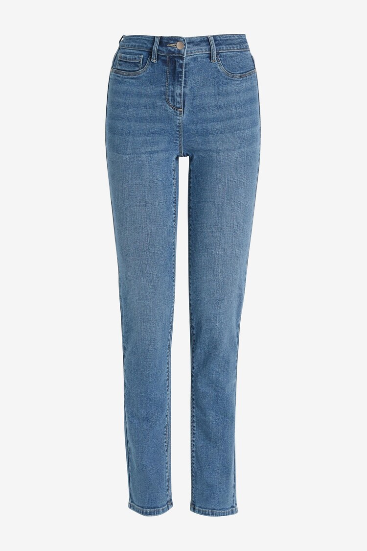 Mid Blue Denim Power Stretch Slim Jeans - Image 1 of 1