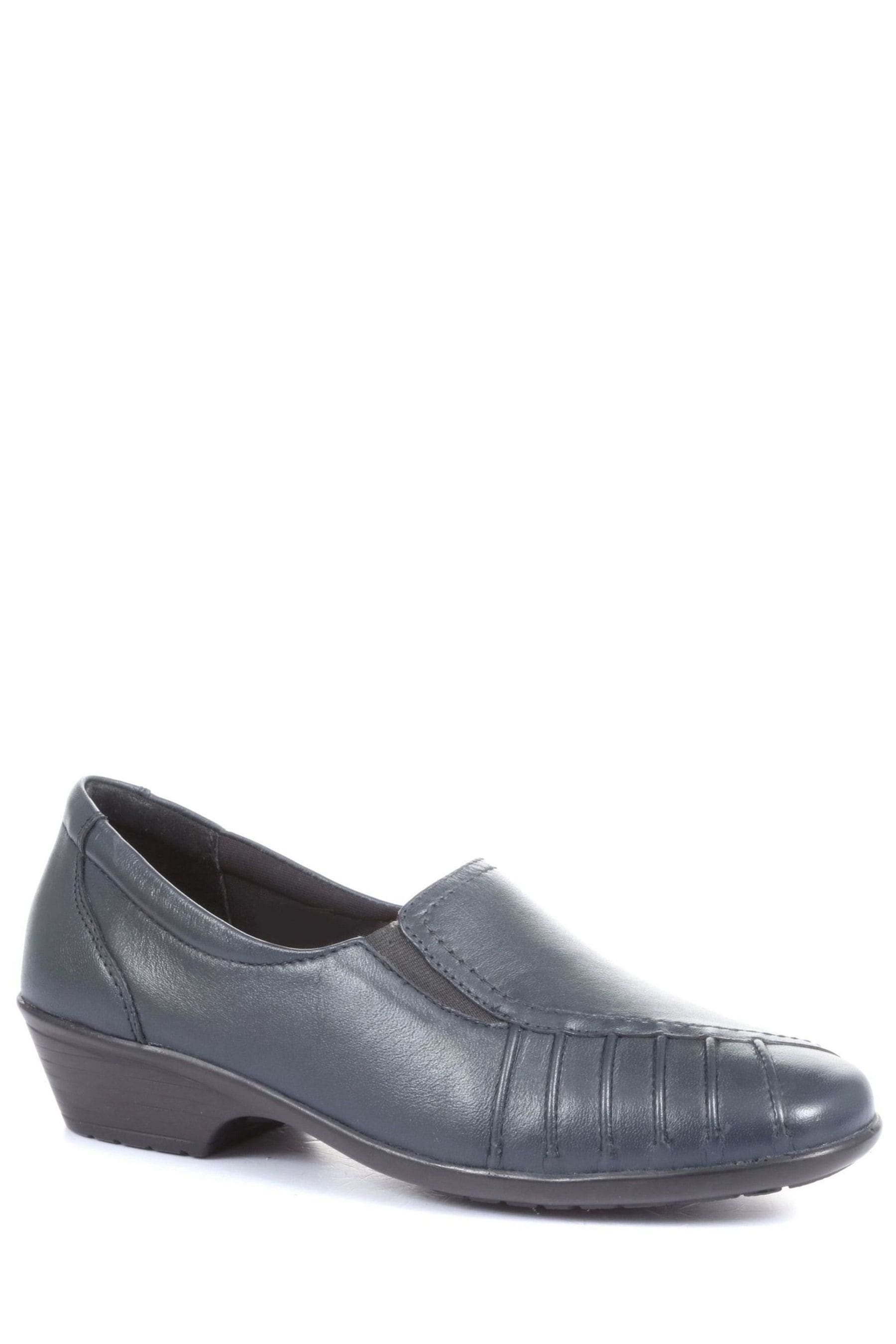 Buy Pavers Ladies Wide Fit Leather Slip-On Shoes from Next Ireland