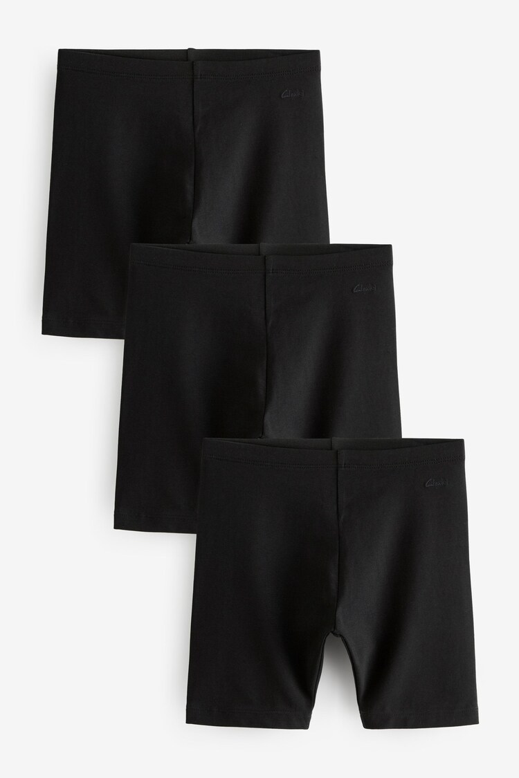 Clarks Black School Jersey Cycling Shorts 3 Pack - Image 1 of 1