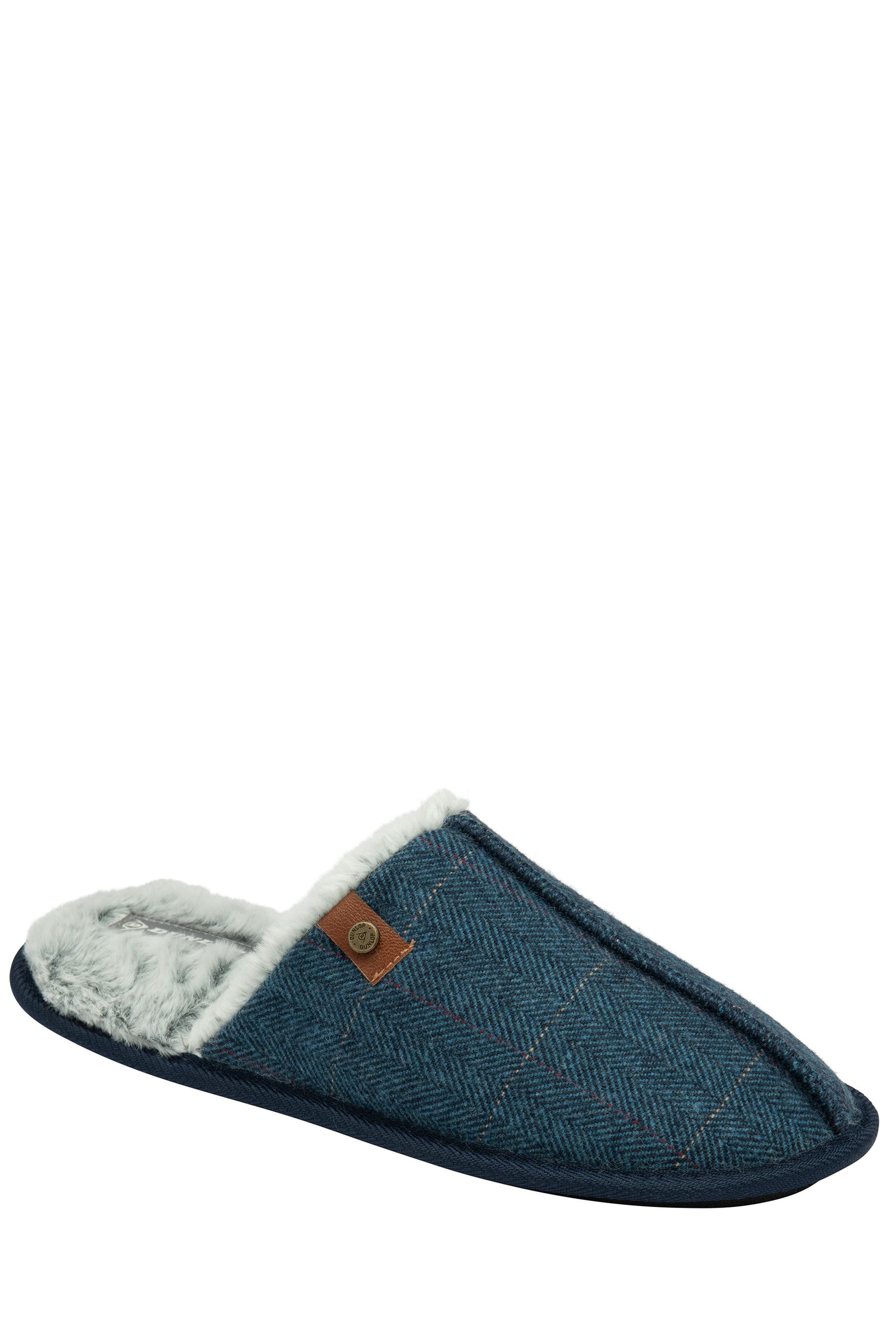 Buy Dunlop Blue Closed Toe Mens Mule Slippers from Next Finland