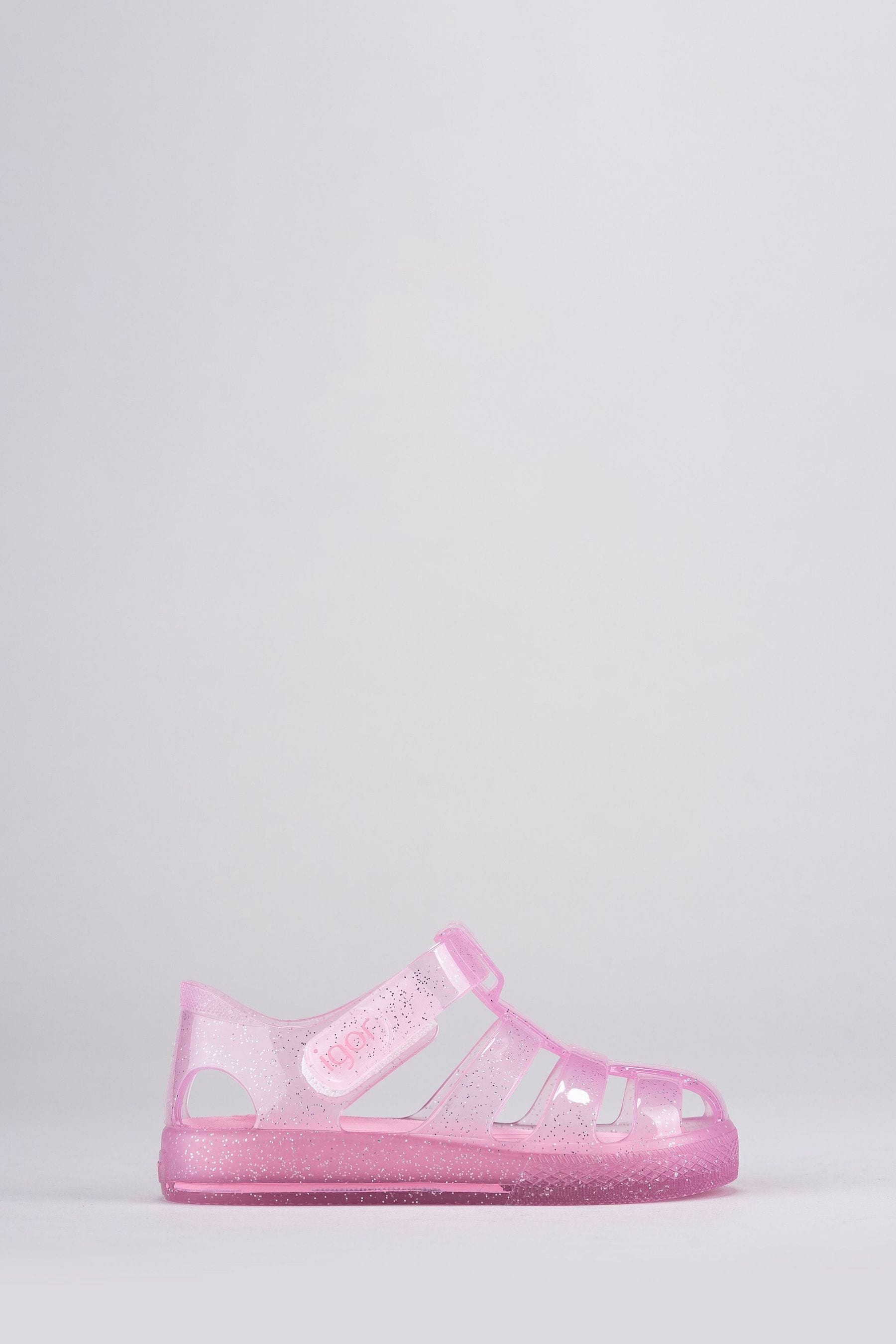 Buy Igor Clear Star Glitter Transparent Sandals from the Next UK online ...