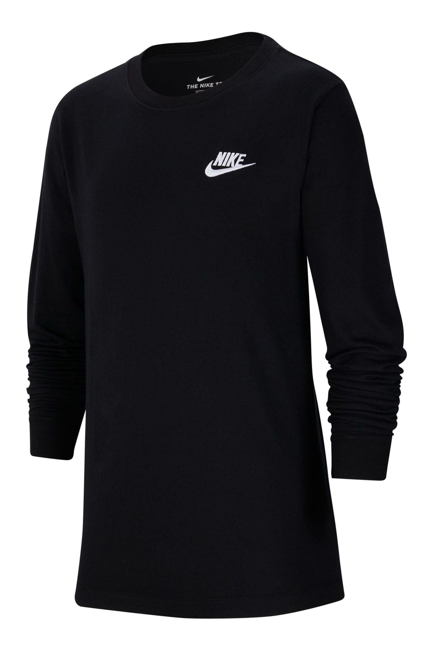 Buy Nike Black Long Sleeve Futura T-Shirt from the Next UK online shop