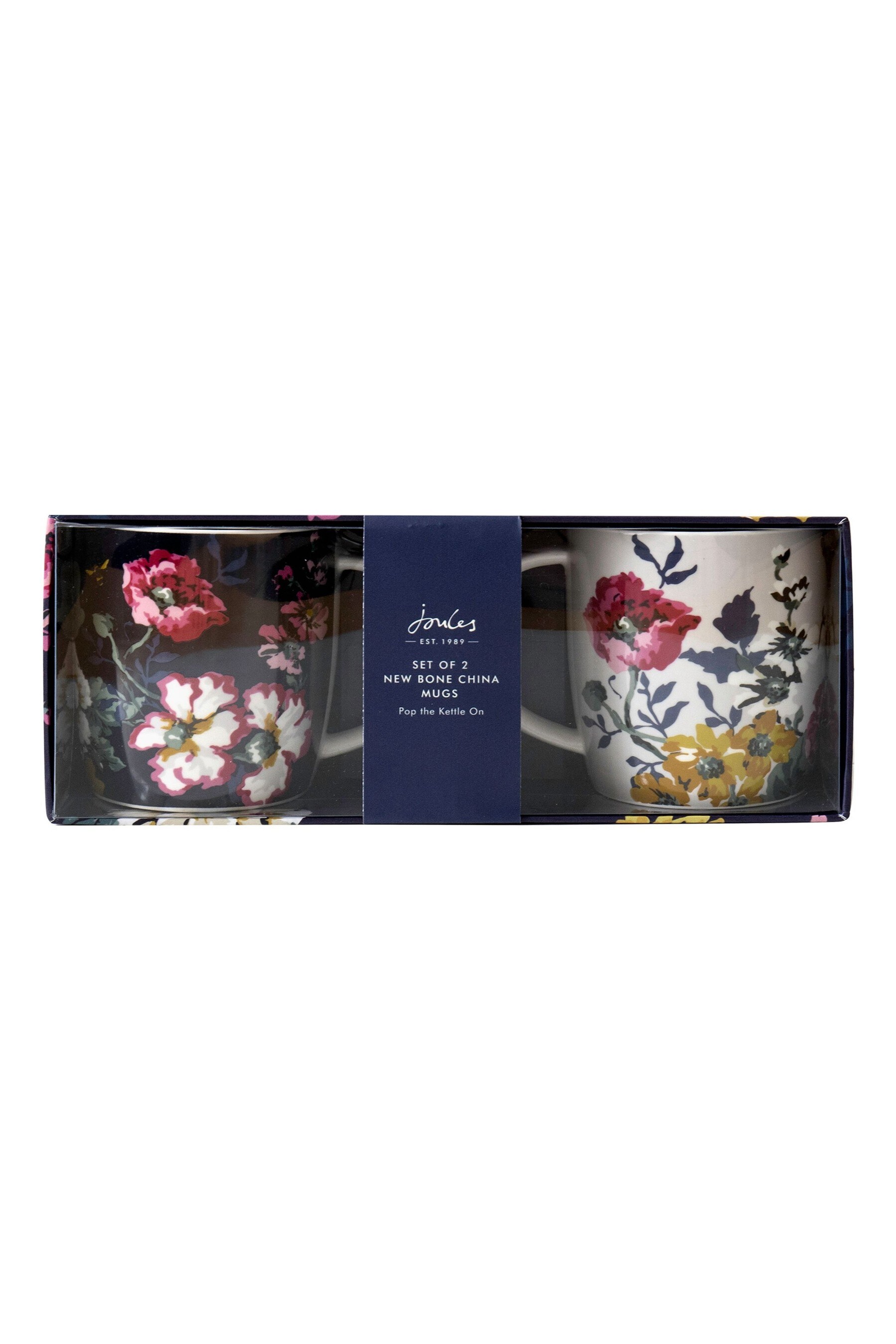Buy Joules Navy/White Floral Mug Set 2 Pack from the Next UK online shop