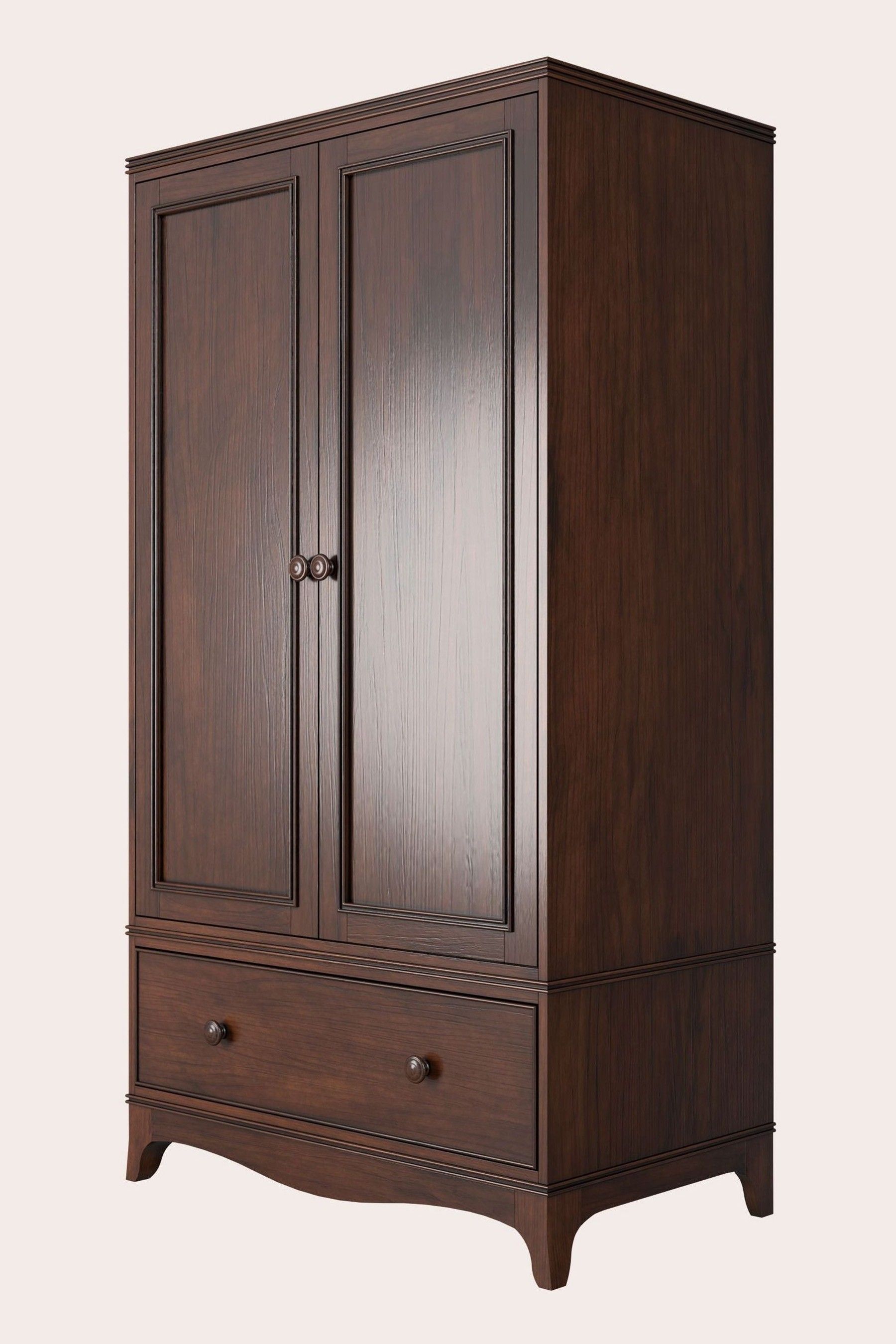 Buy Laura Ashley Dark Broughton 2 Door 1 Drawer Wardrobe from the Next UK online shop
