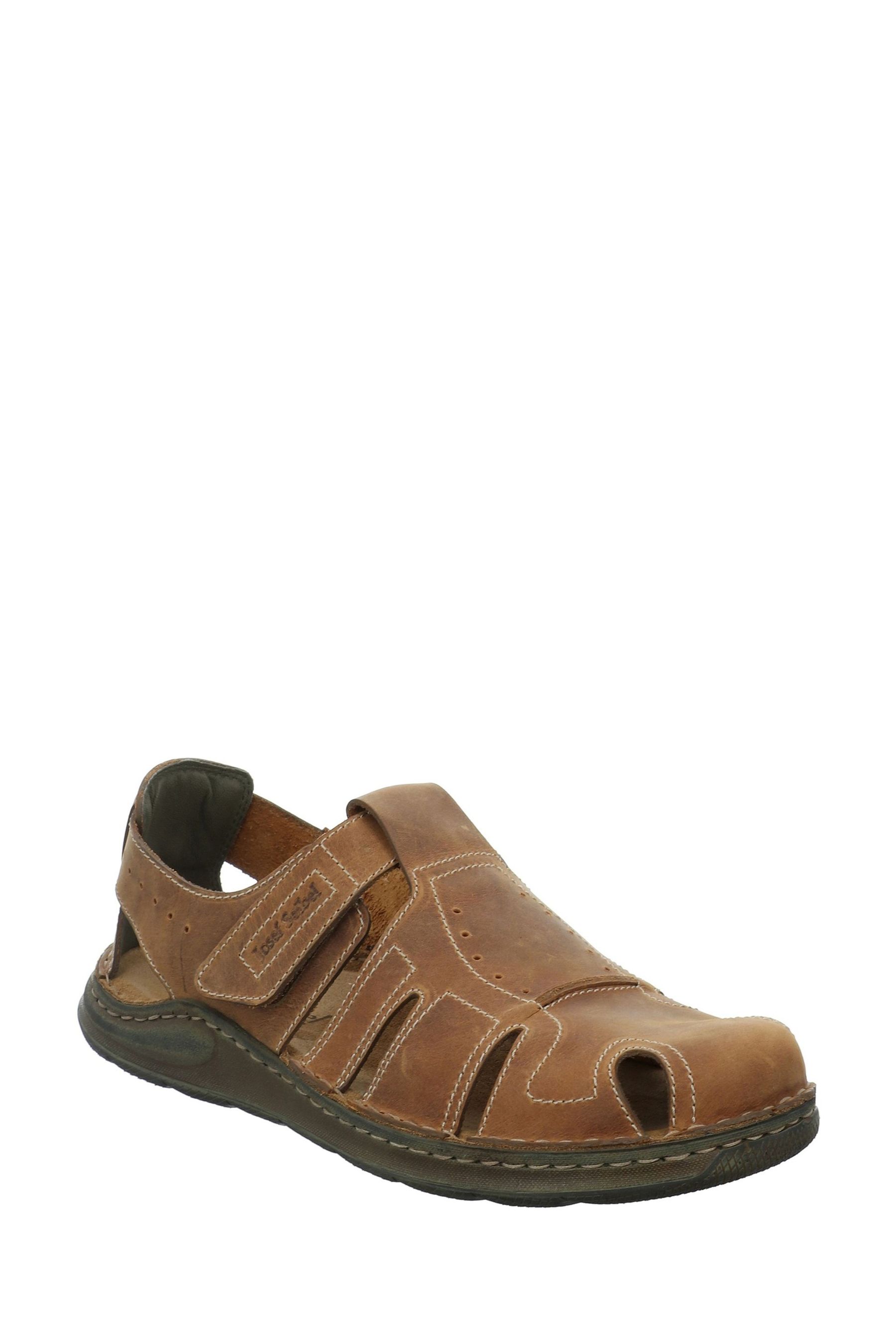 Buy Josef Seibel Maverick Brown Closed Toe Sandals from the Next UK