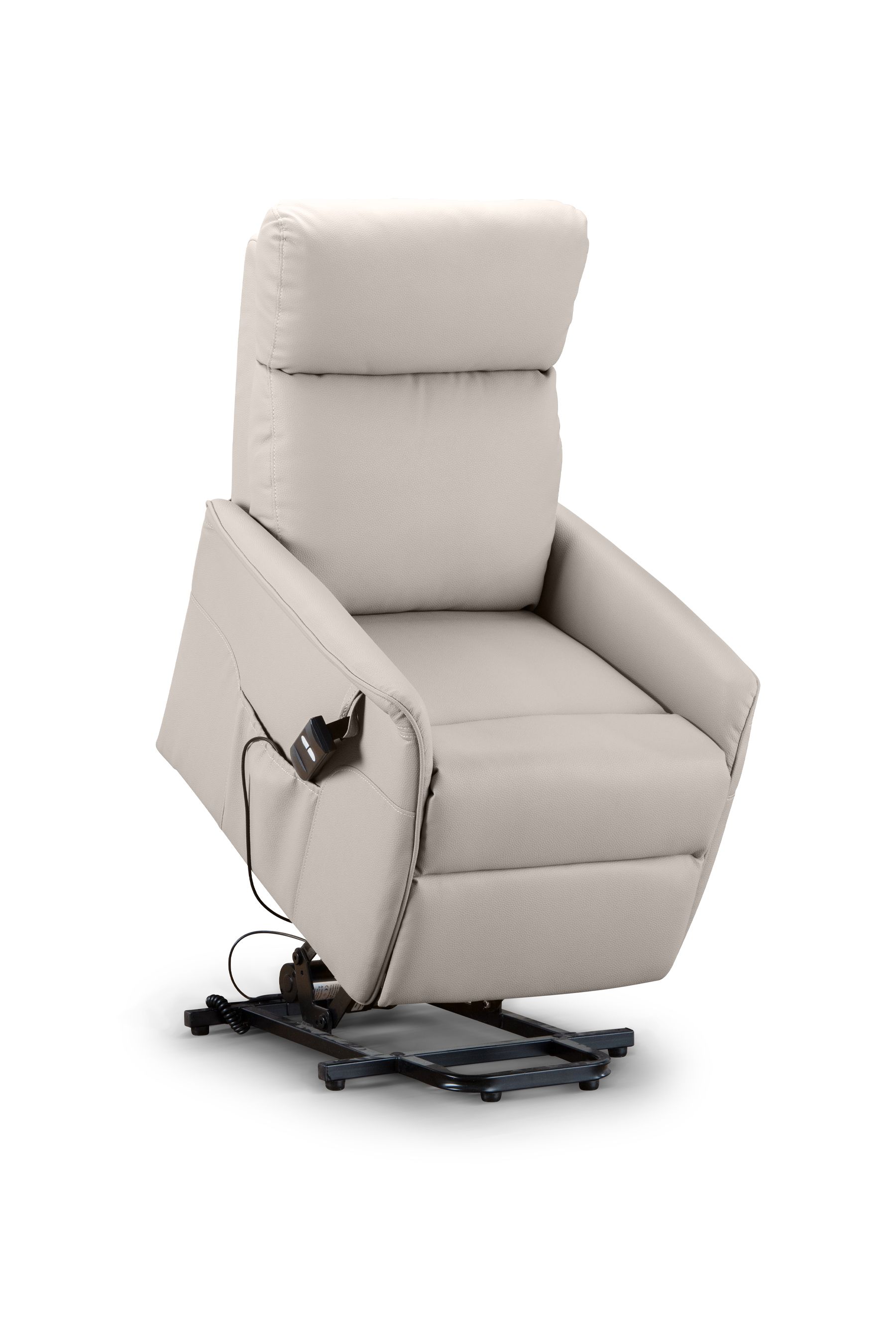 Buy Julian Bowen Cream Helena Faux Leather Pebble Recliner Chair from the Next UK online shop