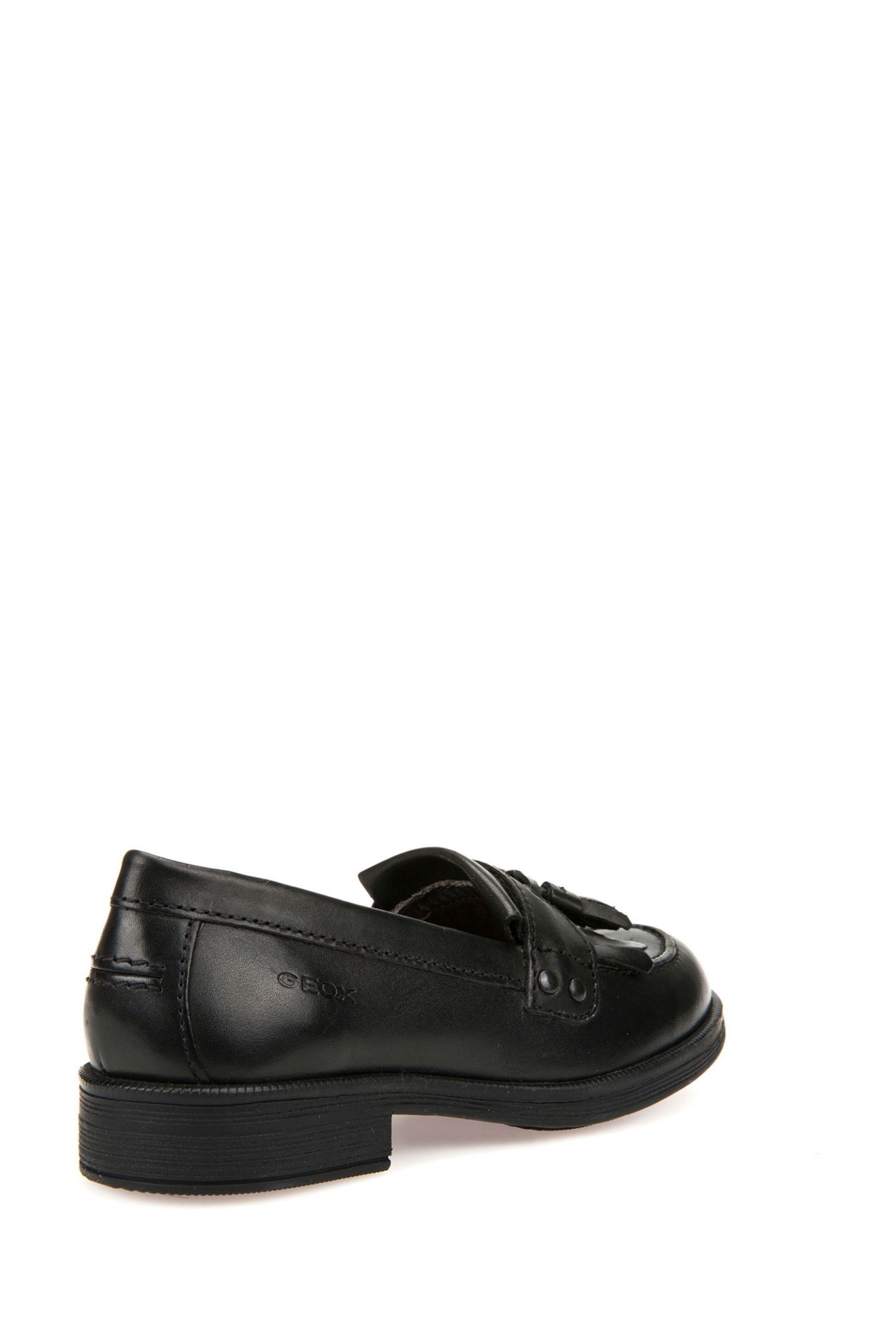 Mocasines Geox Jr Agata A Para Niña - Piel Lisa Y Estampado Cocodrilo, Suela Transpirable