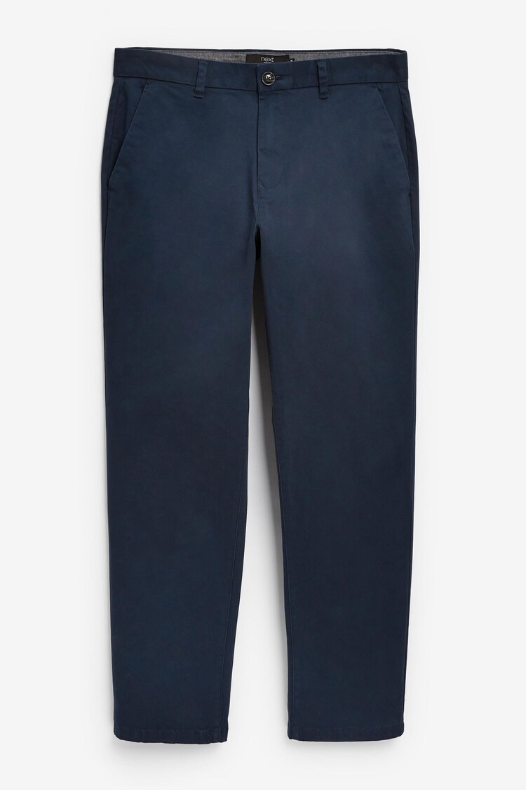 Blue Dark Relaxed Fit Stretch Chinos Trousers - Image 1 of 1