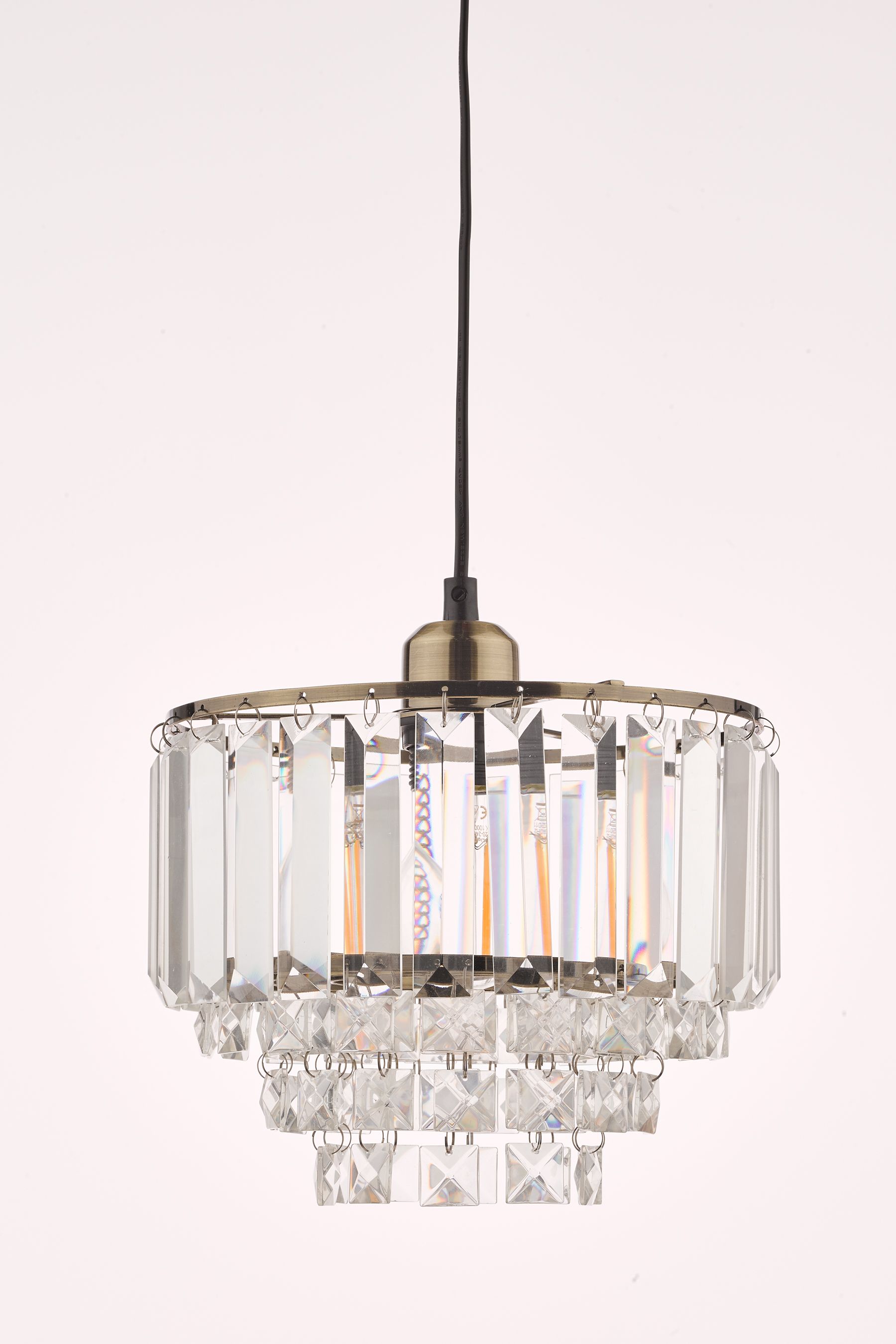 Buy Laura Ashley Brass Vienna Easy Fit Shade Ceiling Light from the