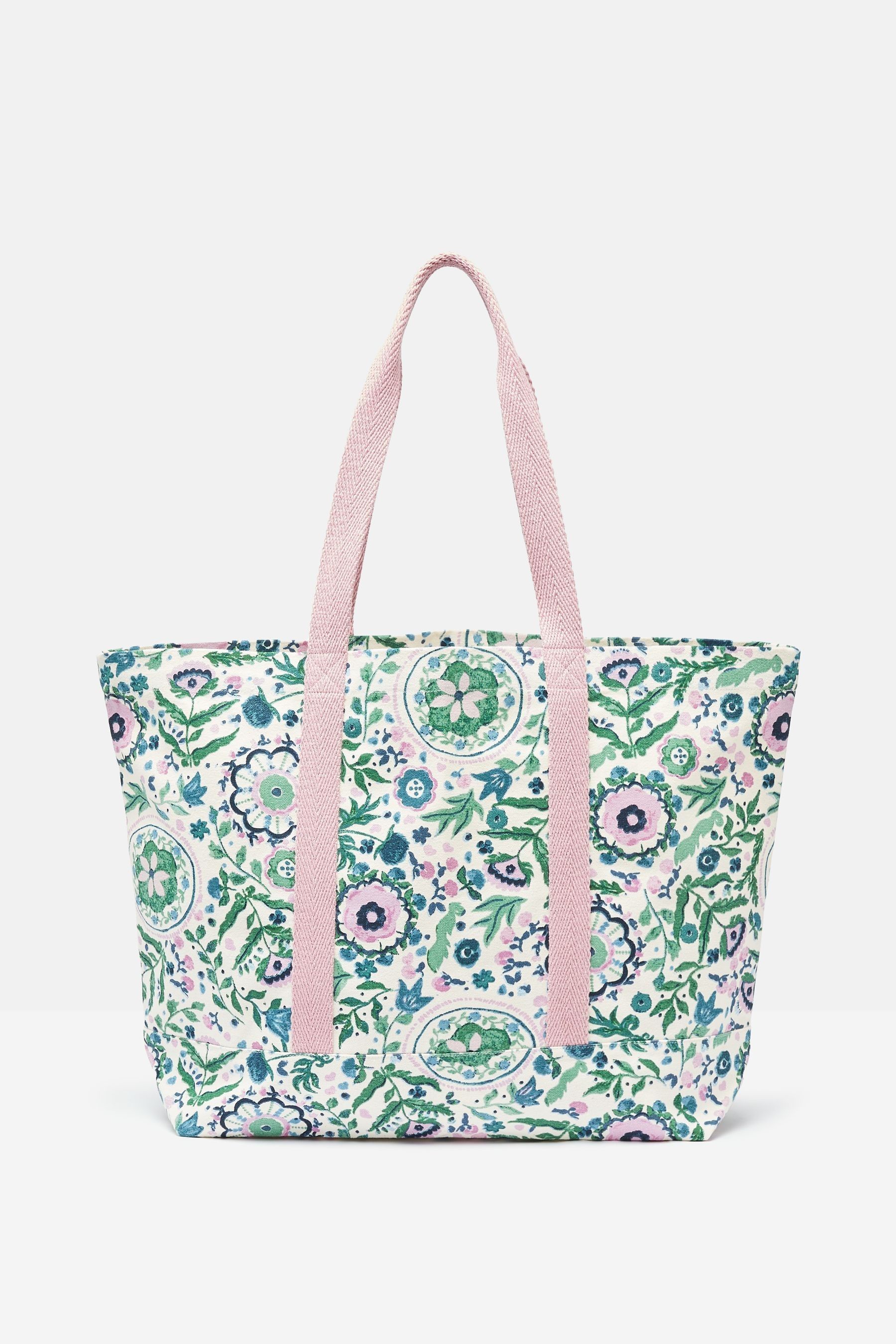 Buy Joules Promenade Floral Canvas Beach Bag from the Next UK online shop