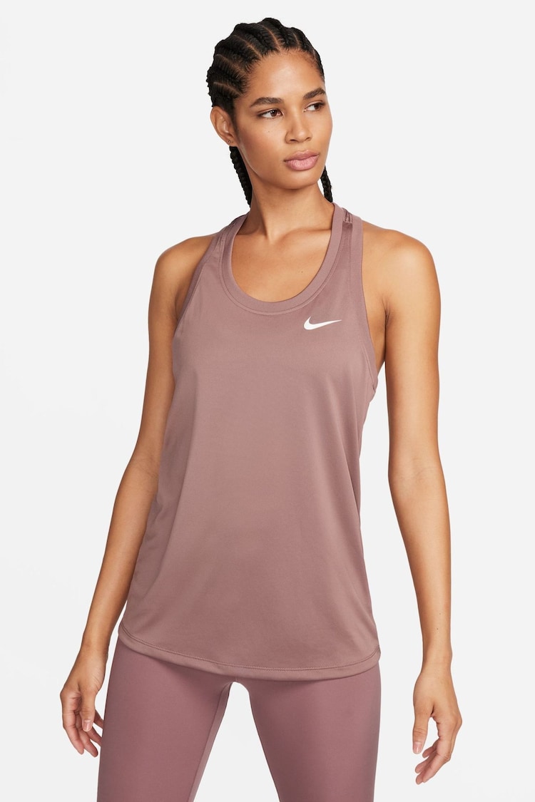 Nike Mid Pink Dri-FIT Racerback Tank Vest Top - Image 1 of 1
