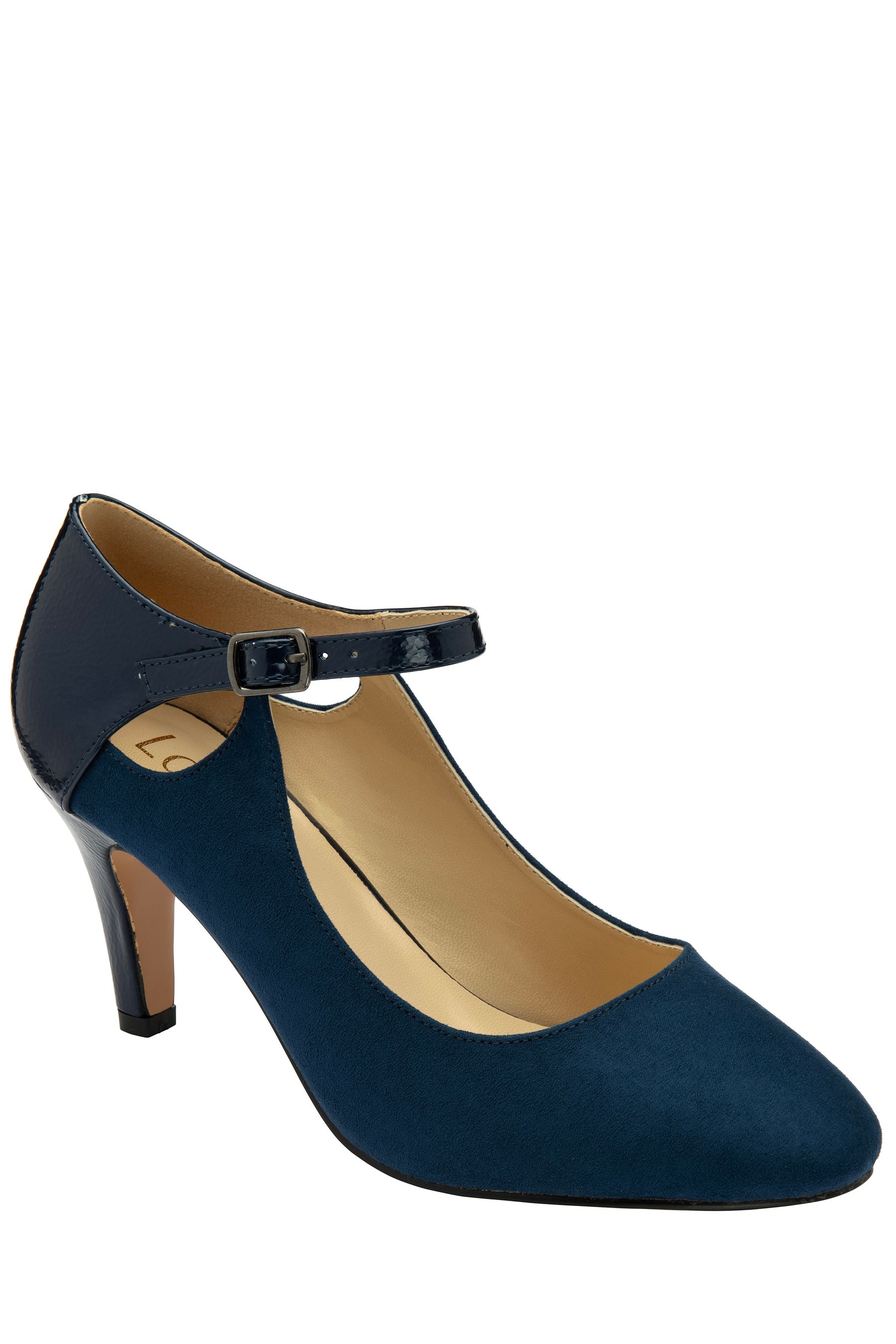 Buy Lotus Navy Blue MaryJane Shoes from the Next UK online shop