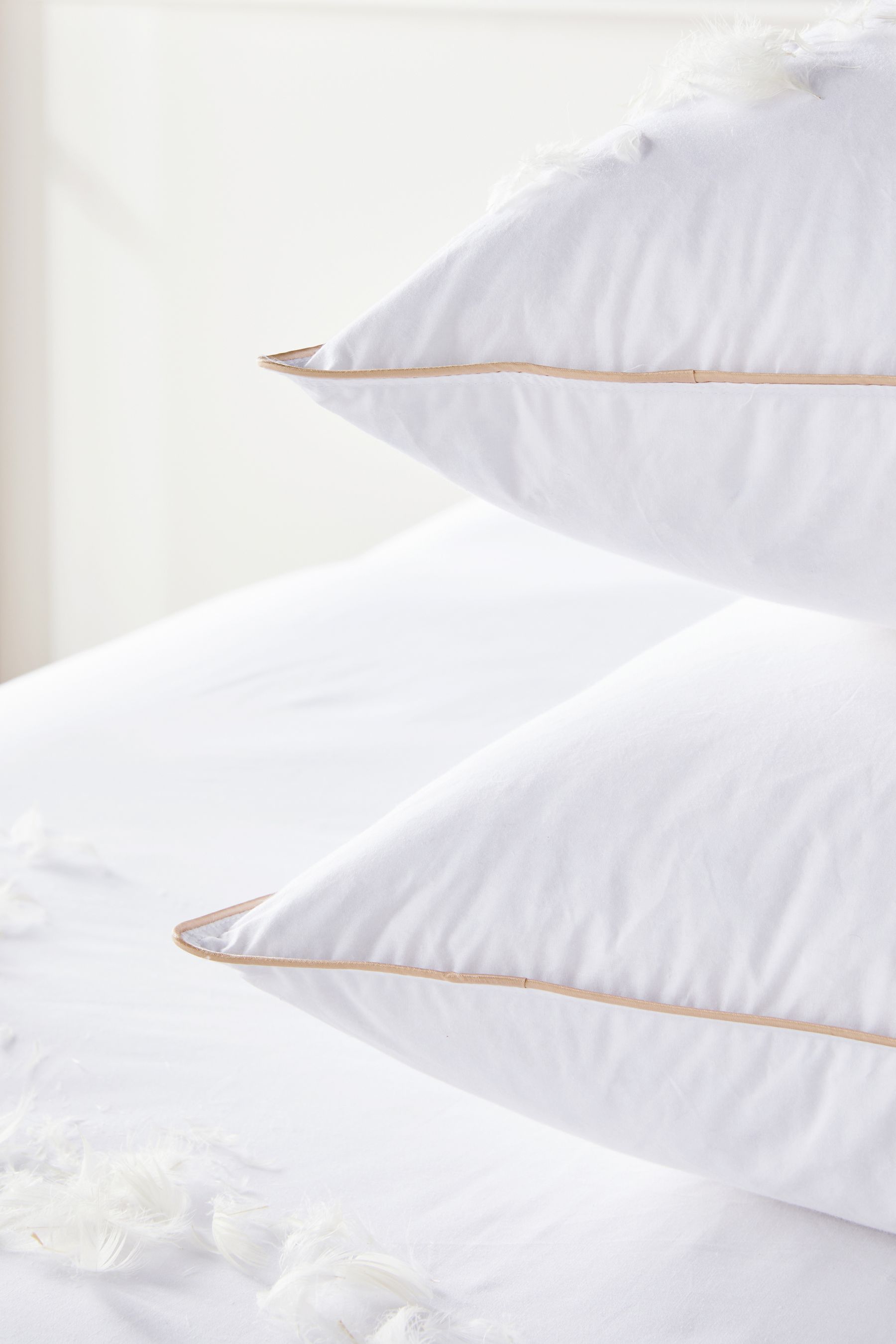 Buy Firm Set Of 2 Goose Feather & Down Pillows from the Next UK online shop