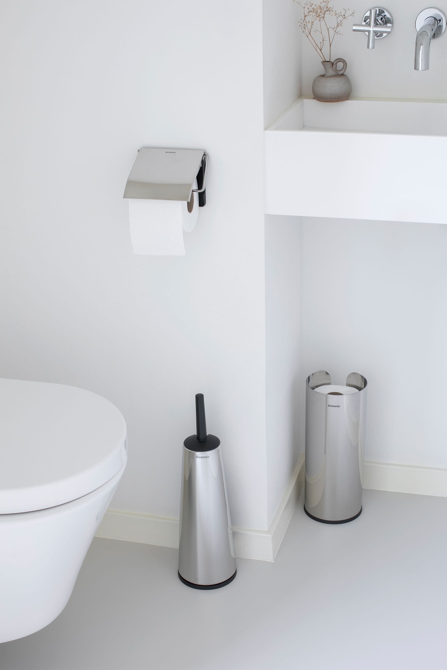 Buy Brabantia Set of 3 Brilliant Steel Toilet Accessories from the Next