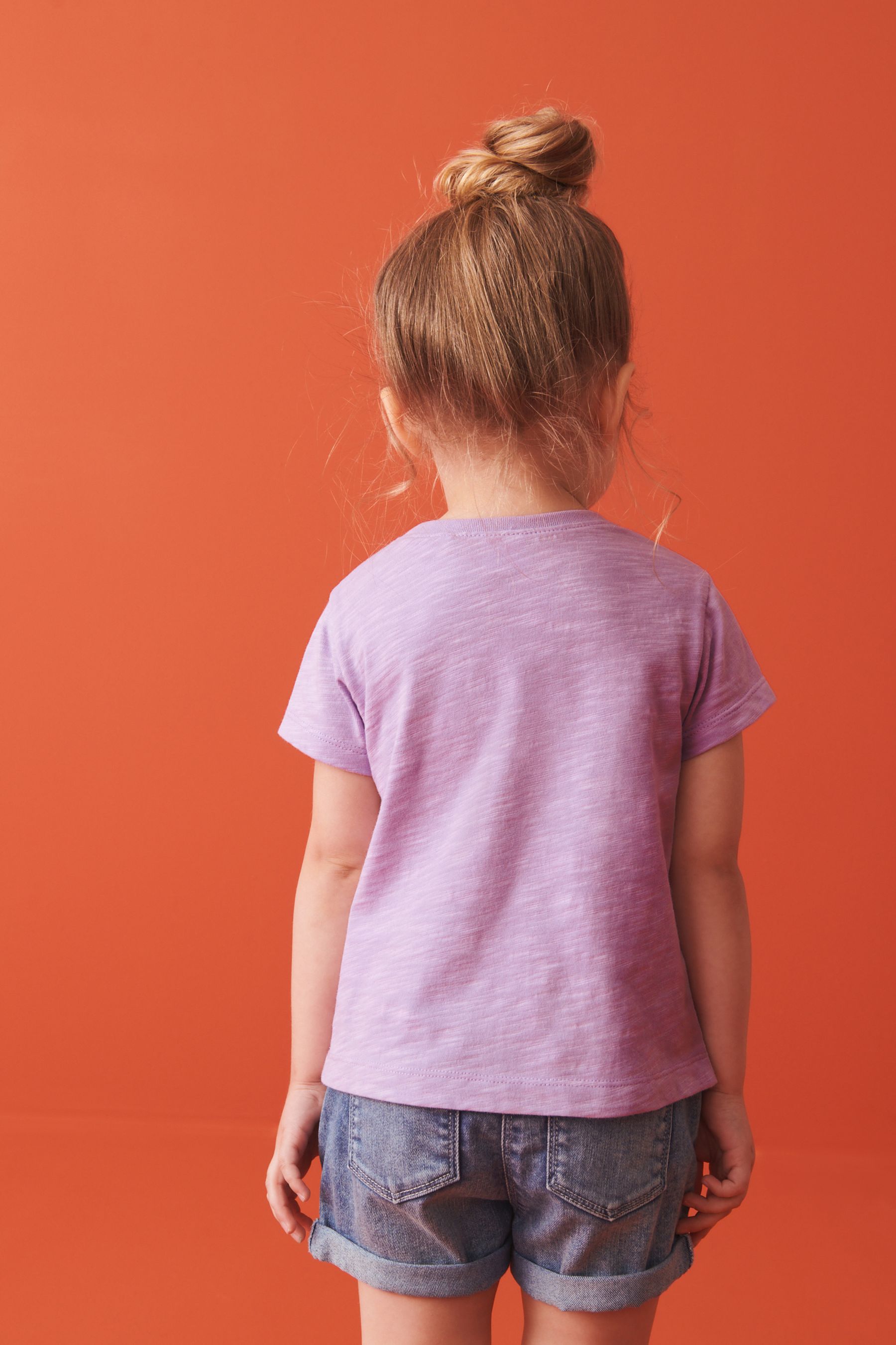 Buy Lilac Short Sleeve Sequin T Shirt (3mths 7yrs) from Next United