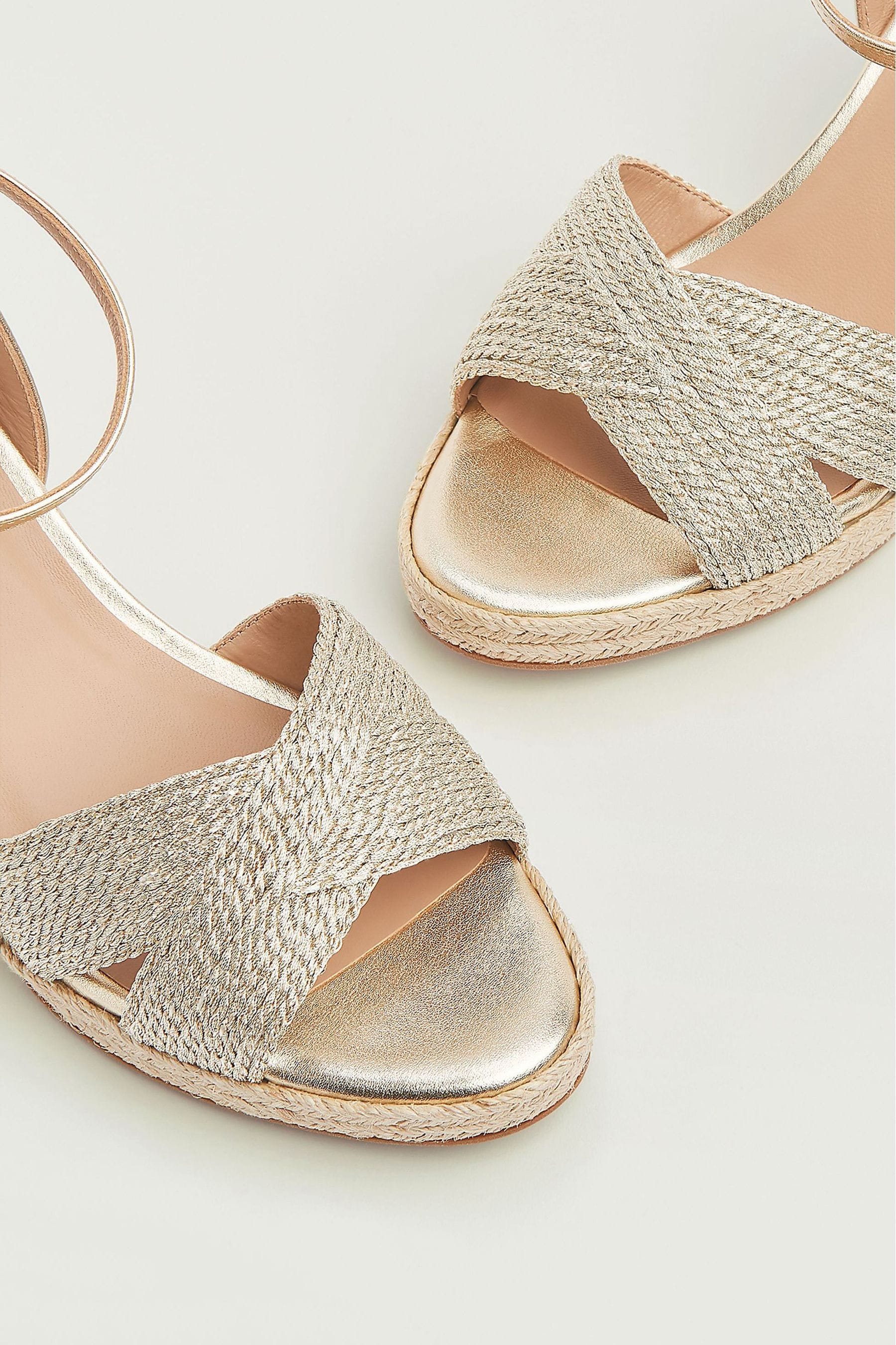 Buy LK Bennett Santana New Mabella Rope Metallic Sandals from the Next ...