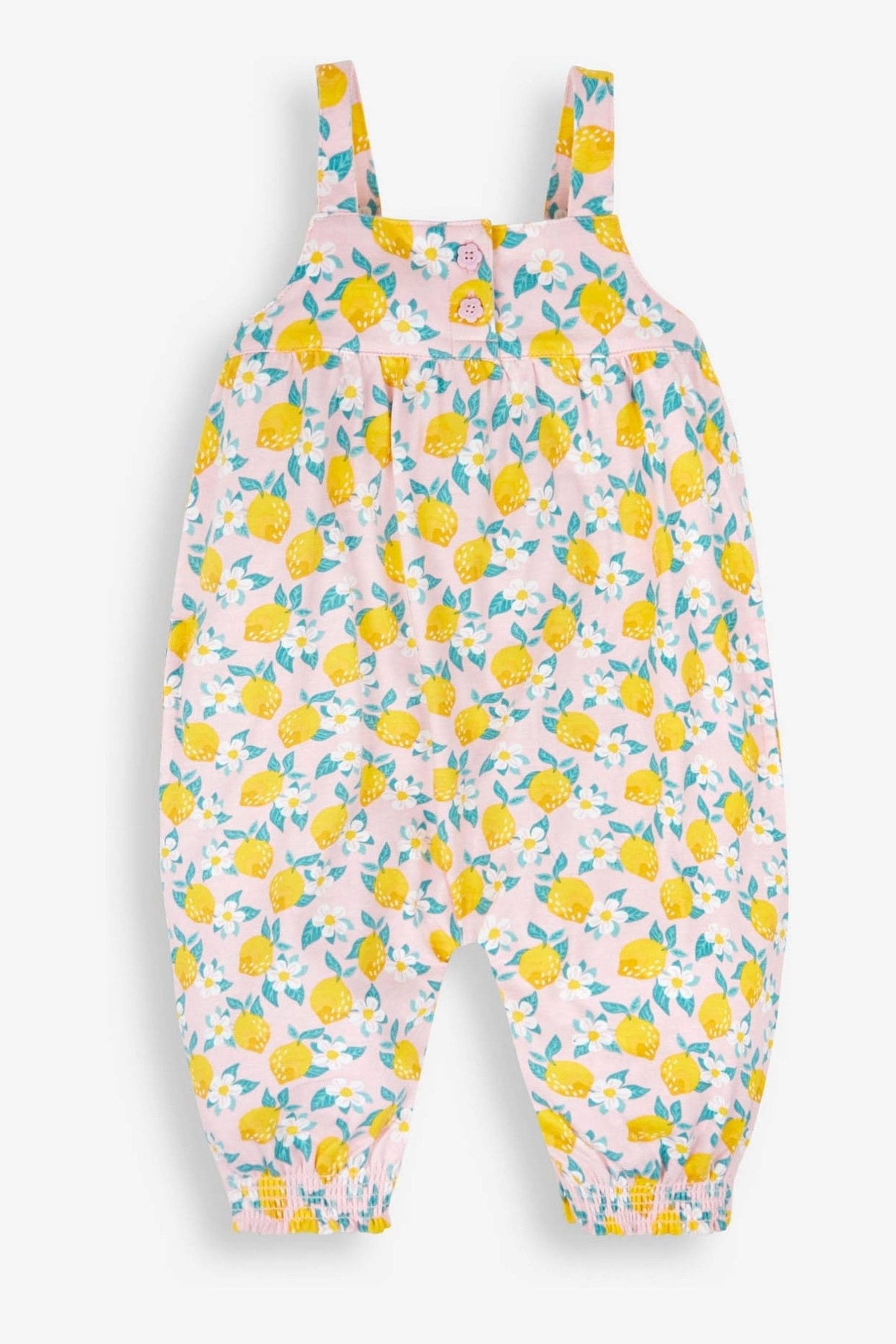Buy JoJo Maman Bébé Pink Lemon Floral Print Jumpsuit from the Next UK
