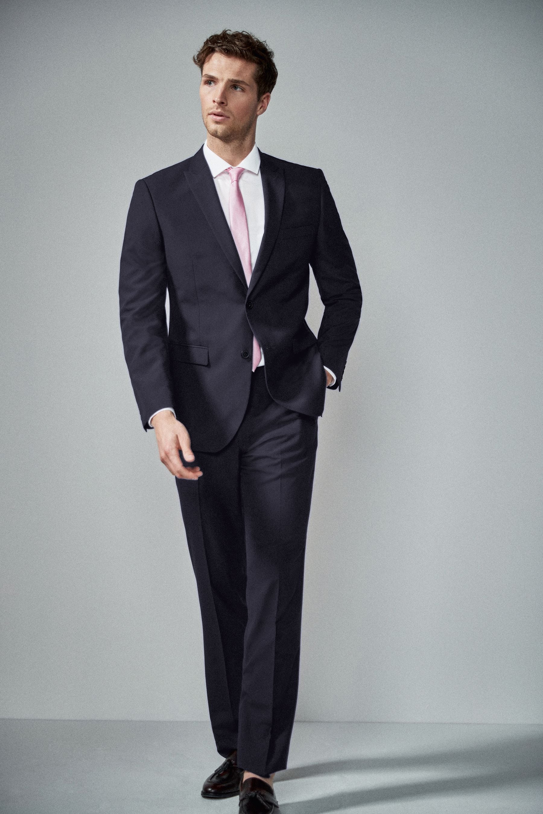 Buy Navy Blue Skinny Suit Trousers from the Next UK online shop
