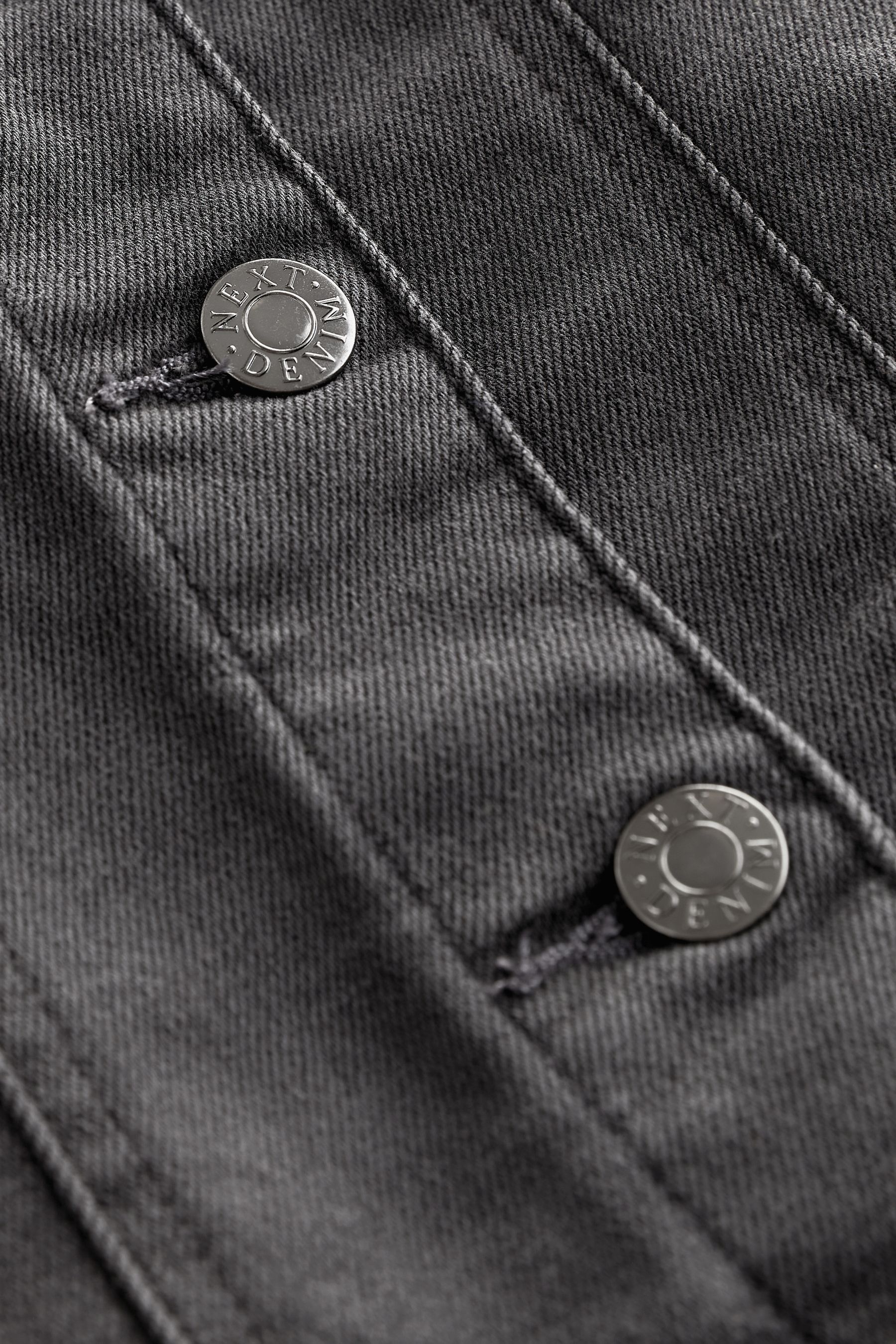 Buy Washed Black Fuller Bust Denim Jacket from Next Ireland