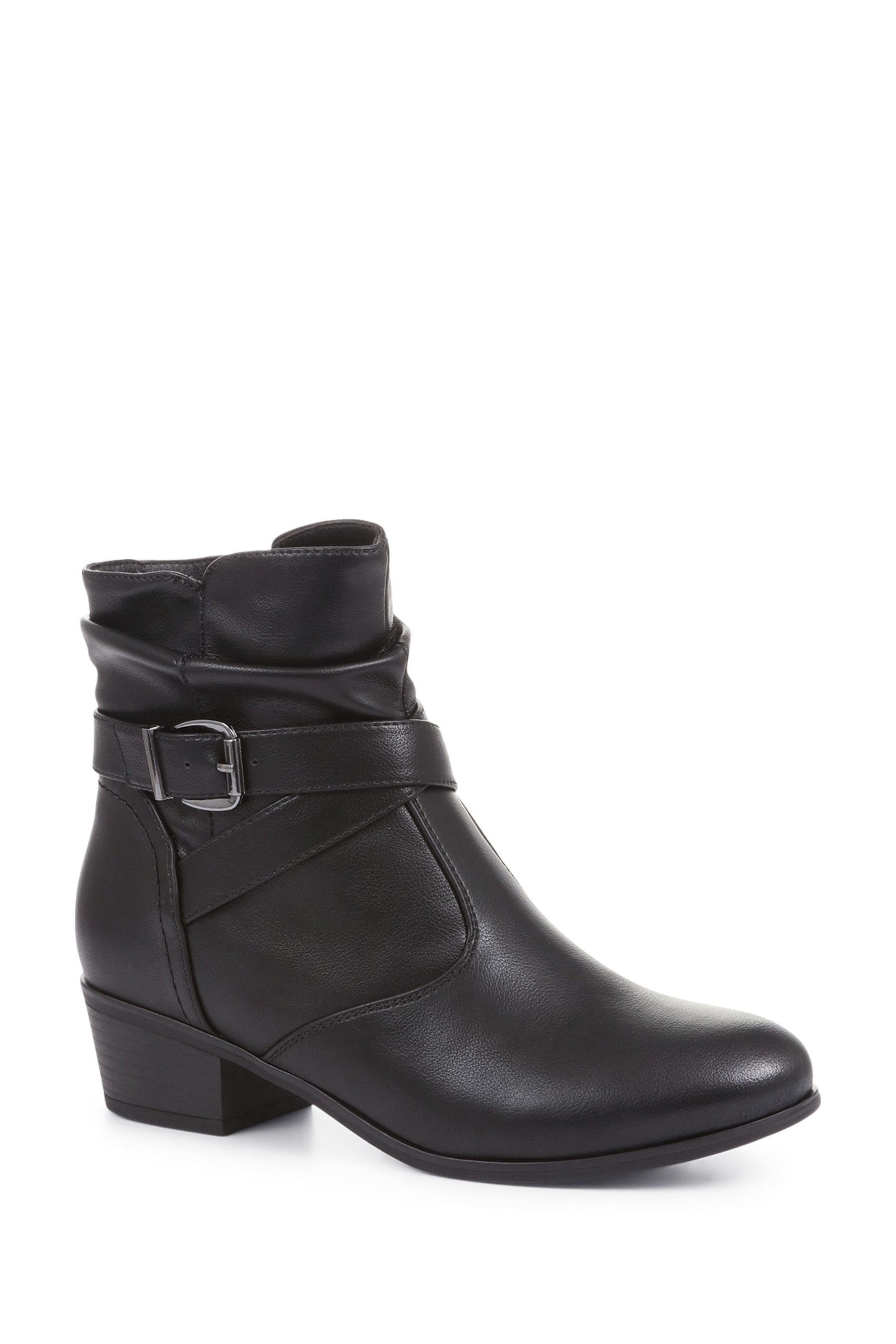 Buy Pavers Black Block Heeled Ankle Boots from the Next UK online shop