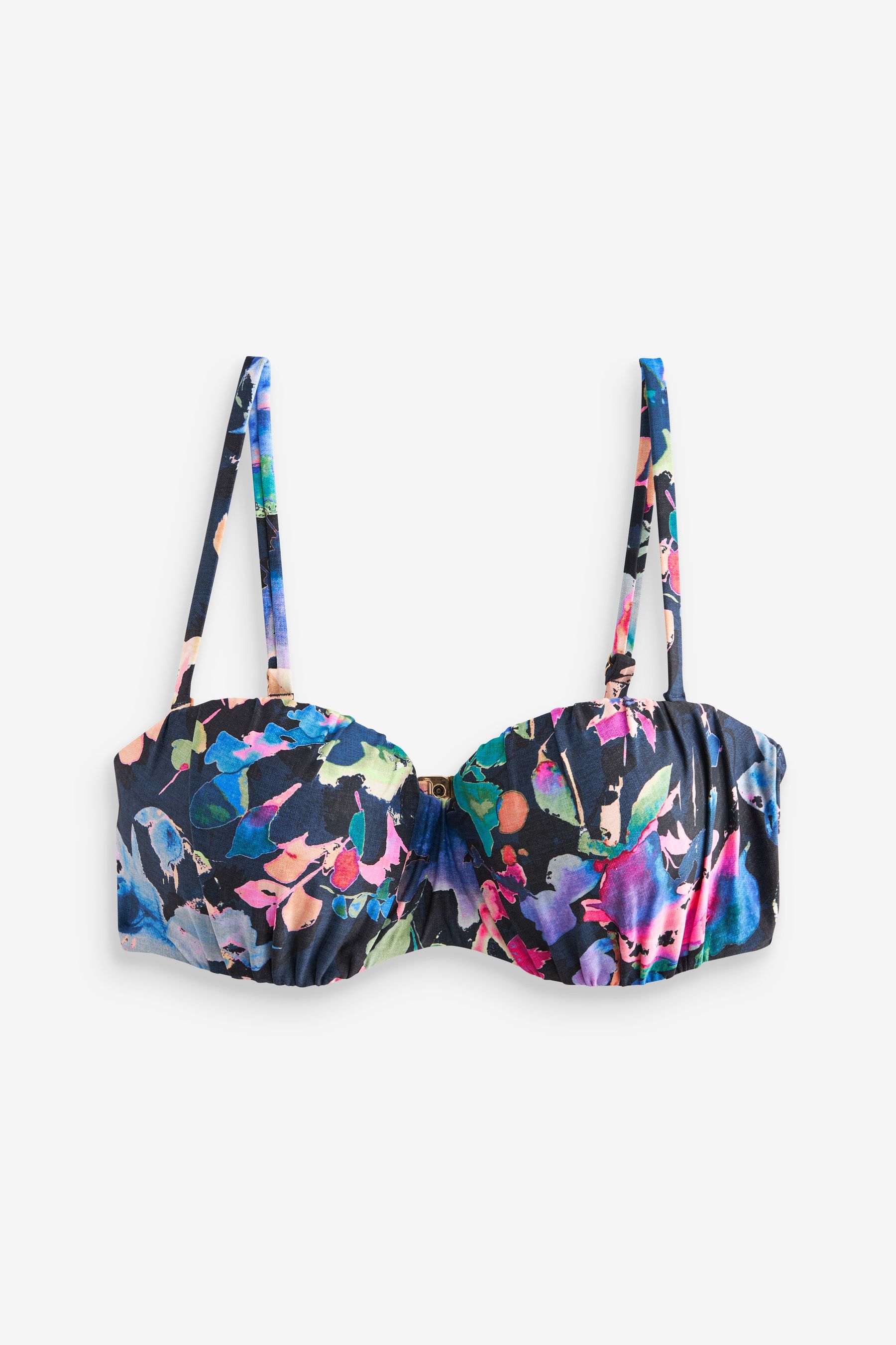 Lace Stitch Slim Bandeau Bikini Top - Wild Wonder