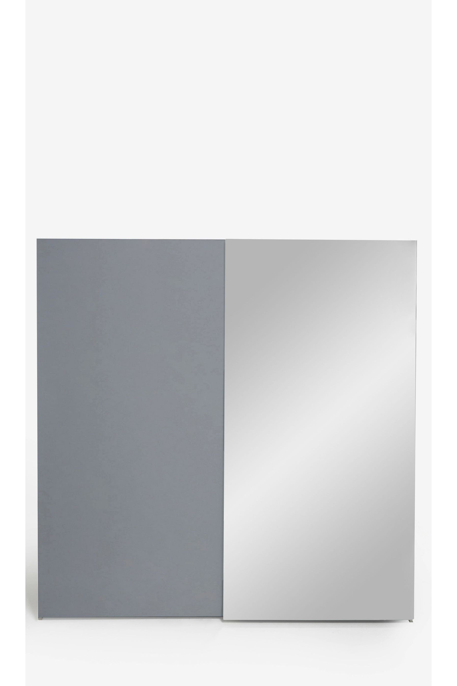 Buy Grey White Sloane Collection Luxe 2m Sliding Glass Fitted Wardrobe ...