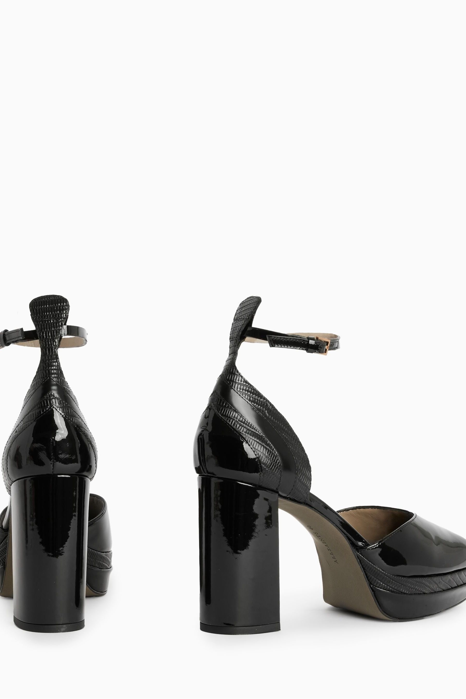 Buy AllSaints Tiffany Platform Black Heels from the Next UK online shop