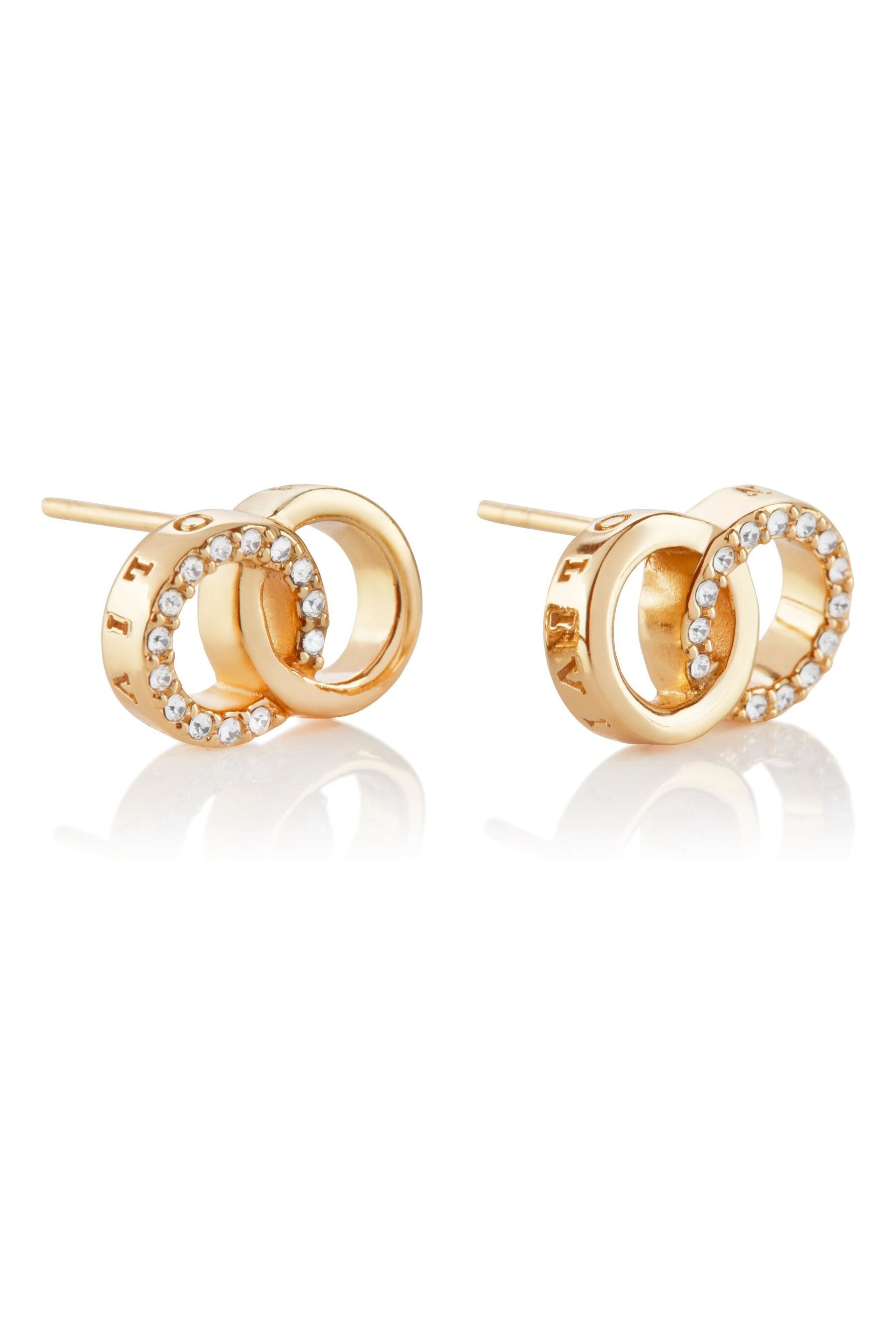 Olivia burton bejewelled interlink earrings Clearance
