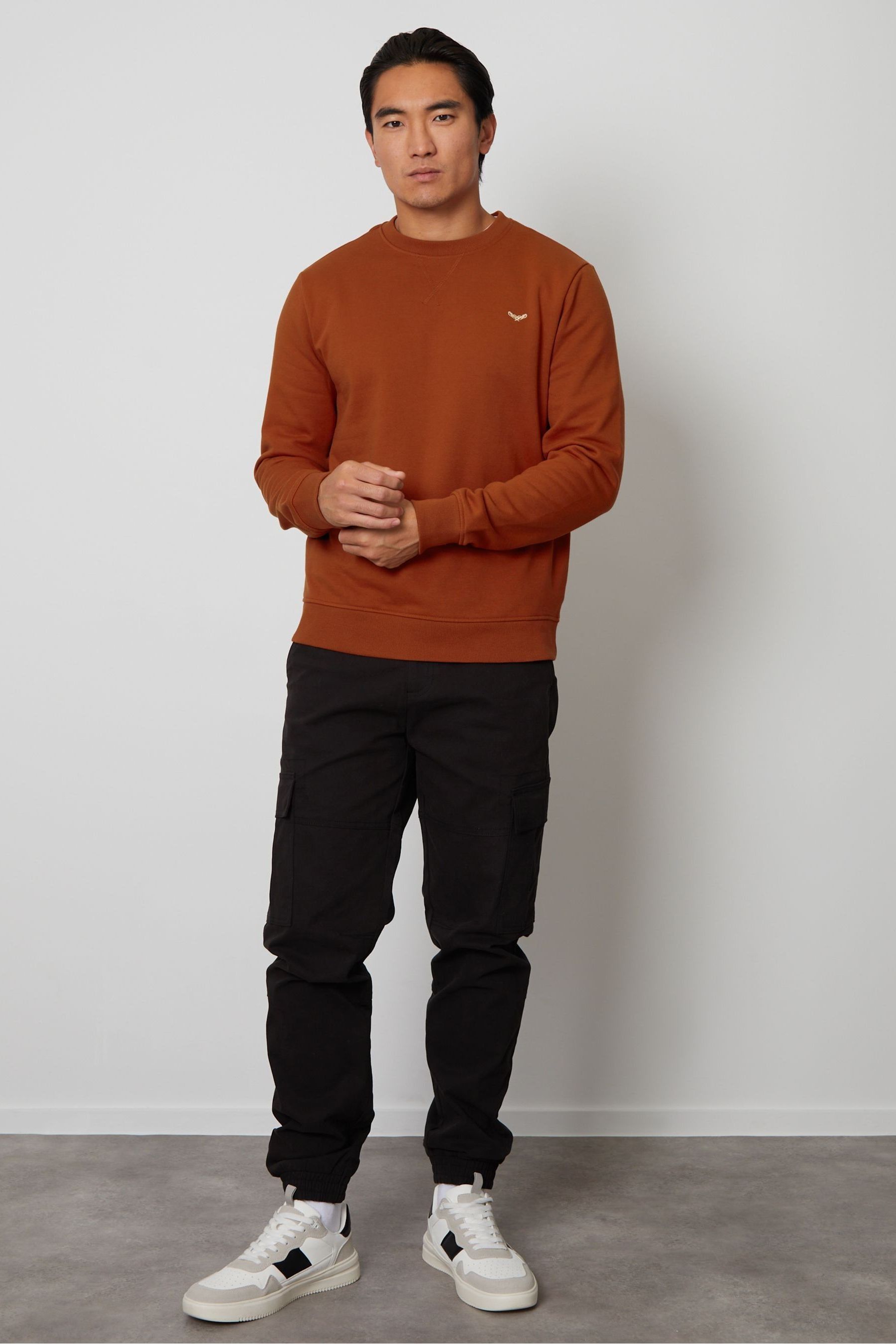 Buy Threadbare Caramel Brown Crew Neck Sweatshirt from Next Ireland
