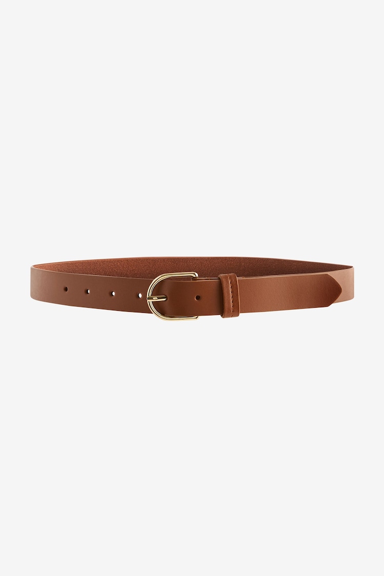 Tan Brown Regular Leather Belt - Image 1 of 1