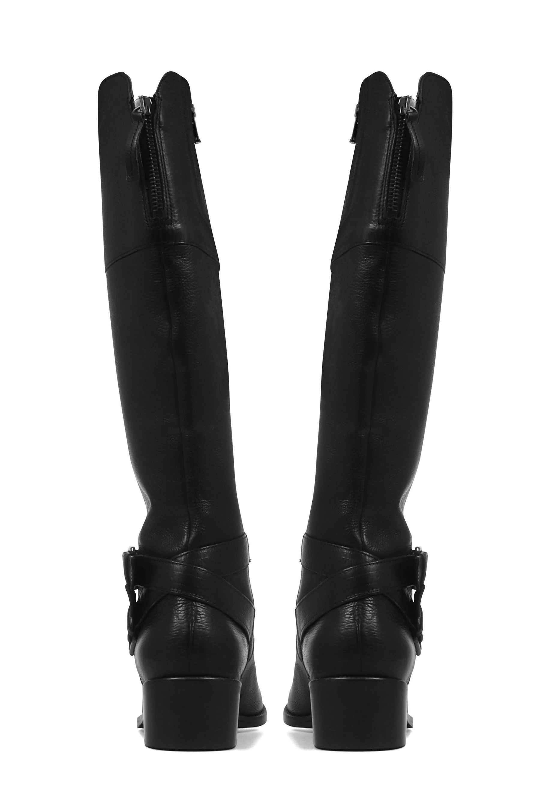 Buy Jones Bootmaker Black Slim Fit Leather Ladies Knee High Boots from ...