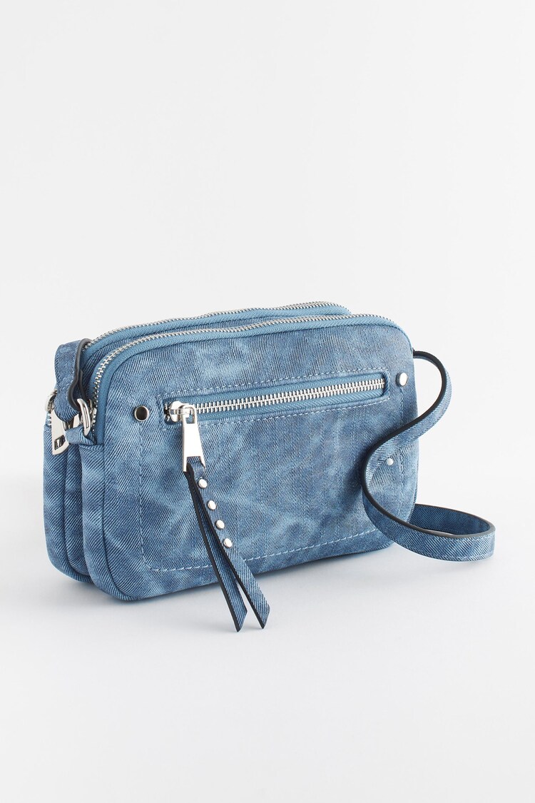 Blue Utility Stud Cross-Body Bag - Image 1 of 1