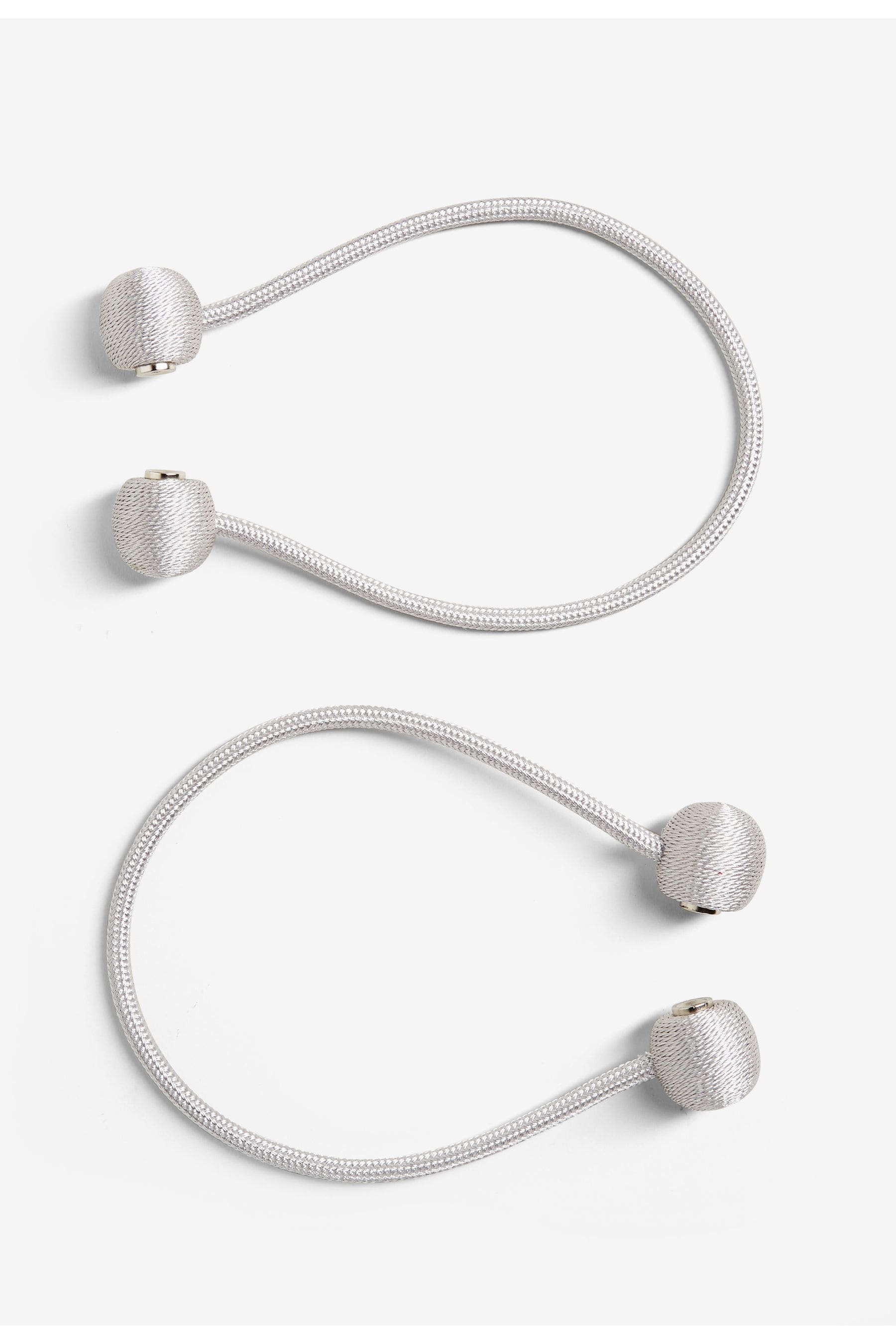 Buy Silver Grey Curtain Tie Backs Set of 2 from the Next UK