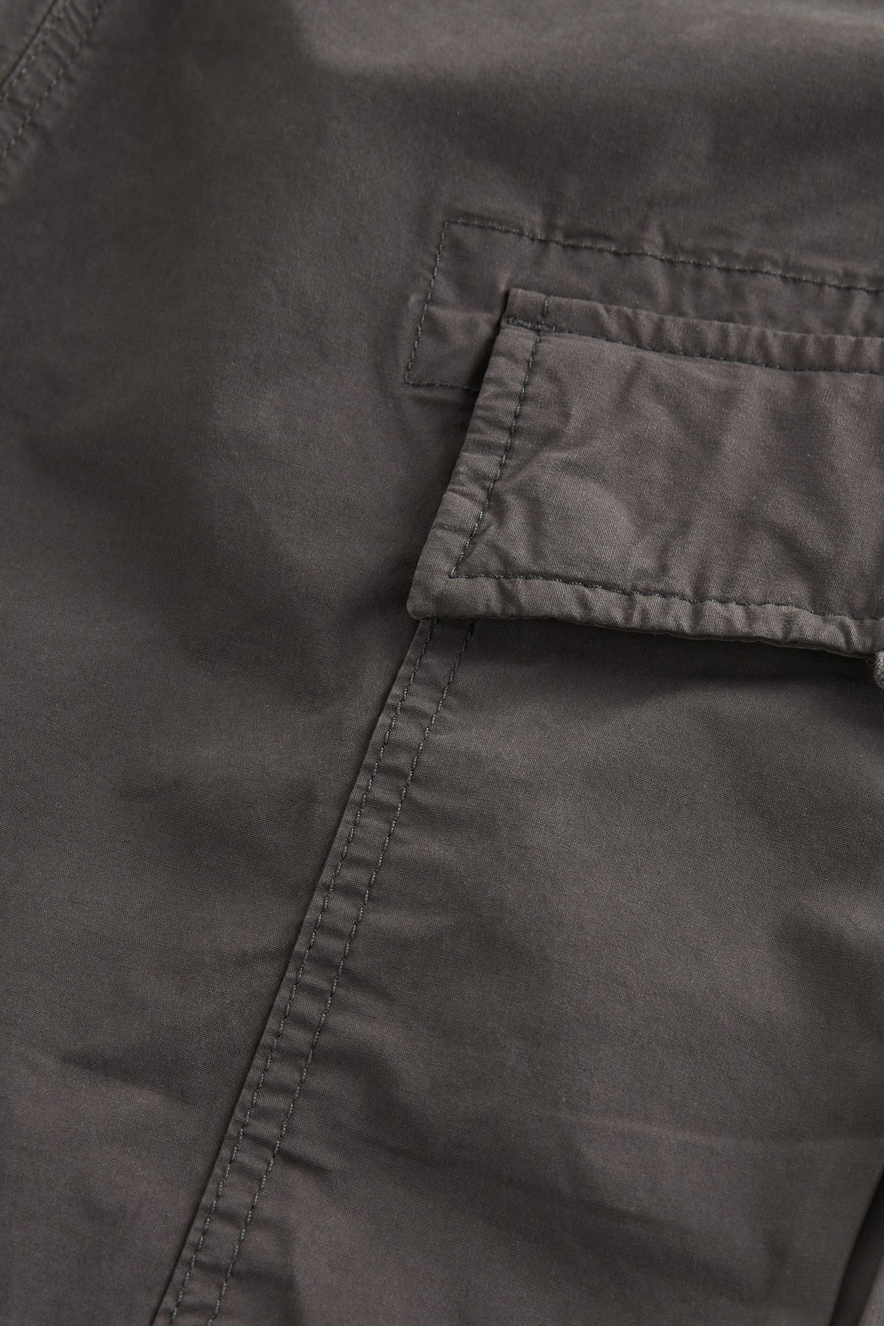 Buy Charcoal Grey Slim Tapered Stretch Utility Cargo Trousers from the ...