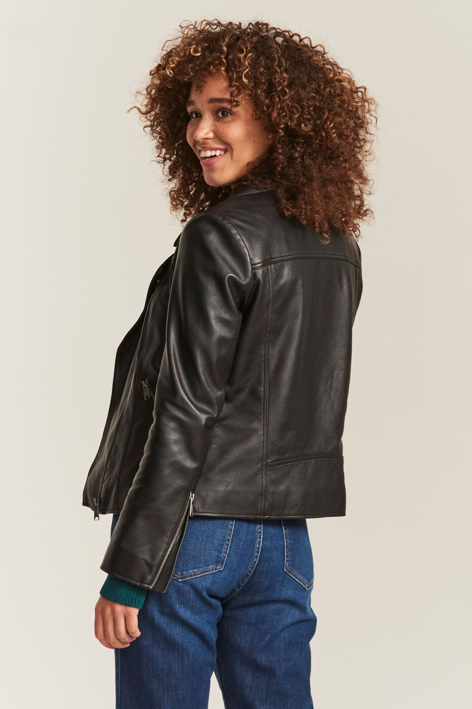 Buy FatFace Black Biker Bethany Jacket from the Next UK online shop