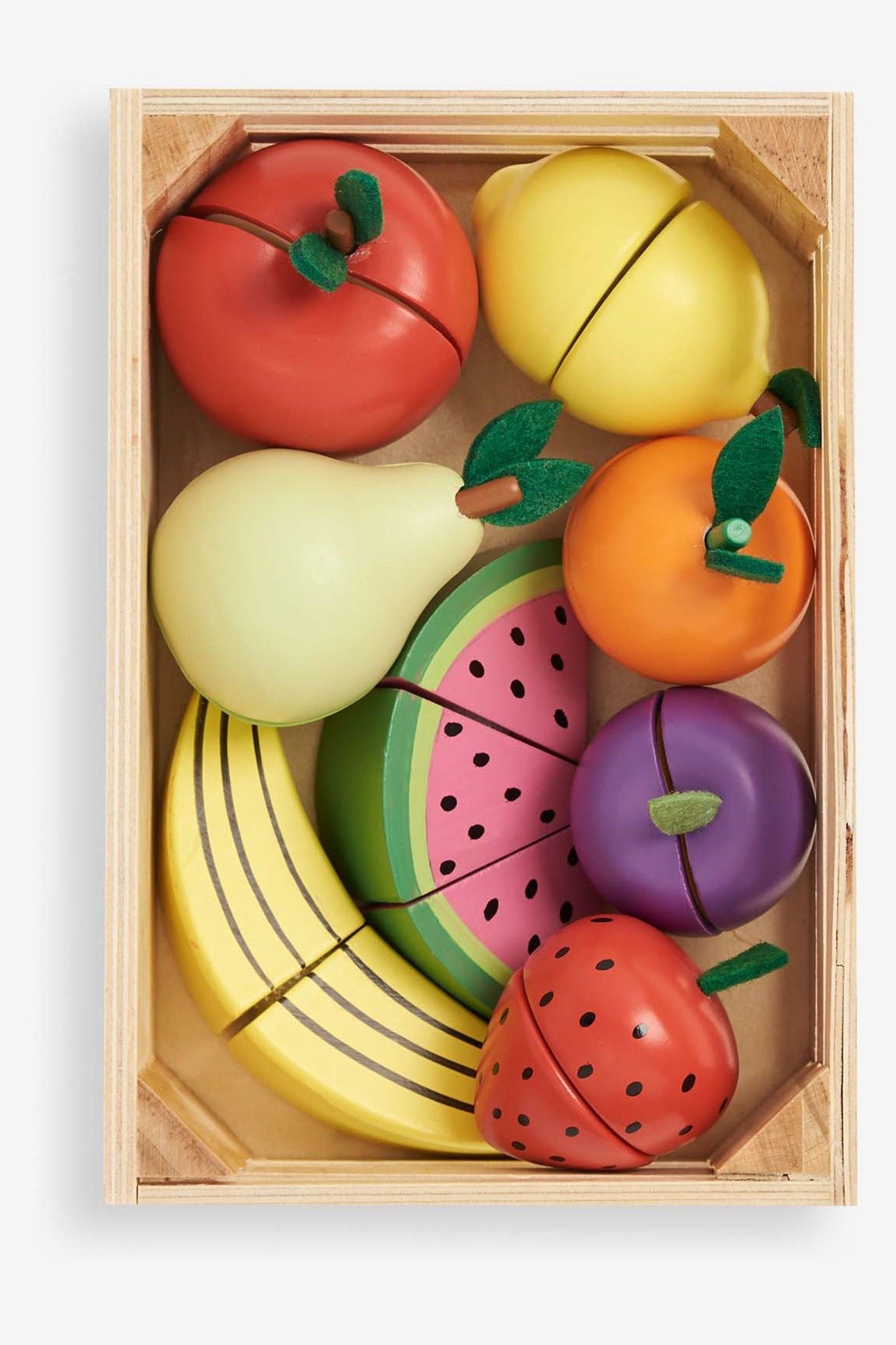Buy JoJo Maman Bébé Wooden Fruit Wooden Play Food Set from the Next UK online shop