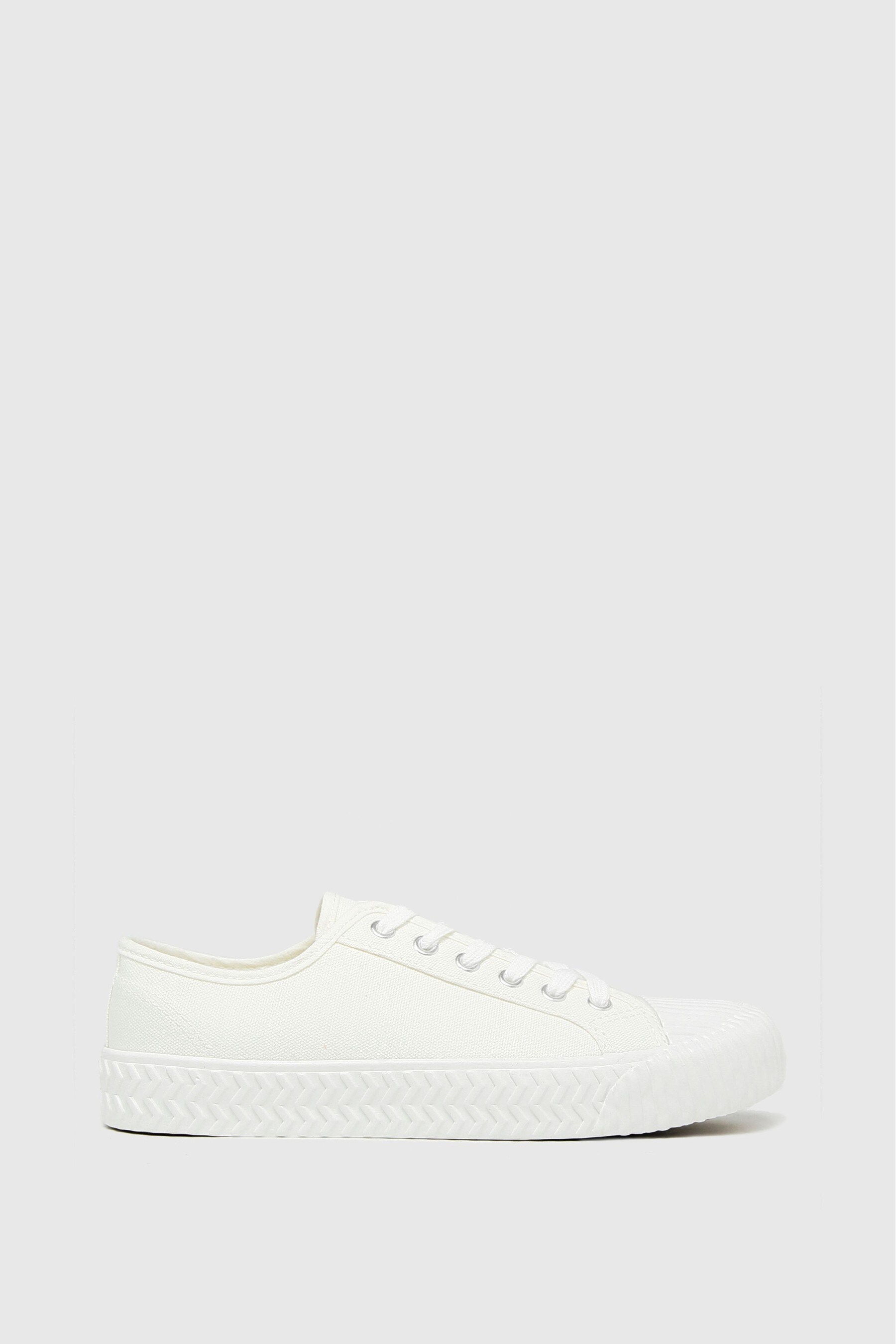 Buy Schuh Women's White Mia Canvas Lace-Up Shoes from the Next UK ...