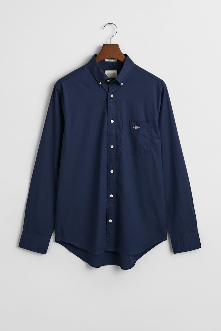 GANT Blue Regular Fit Poplin 100% Cotton Shirt - Image 1 of 1